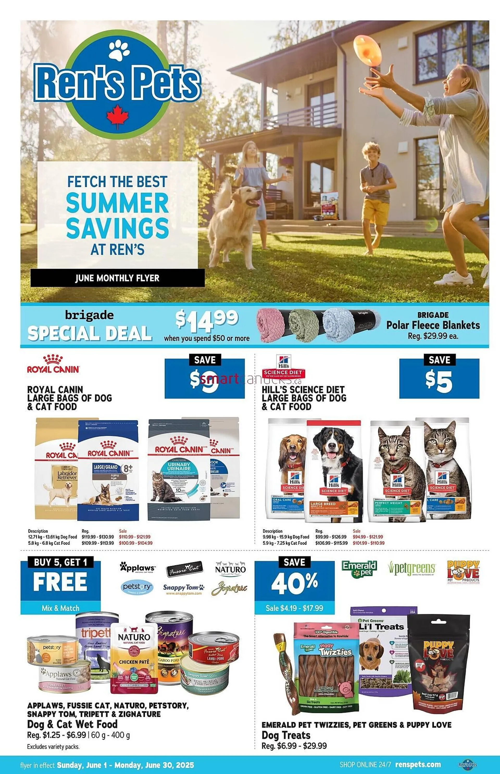 Ren’s Pets Depot flyer from June 2 to July 2 2025 - flyer page 1