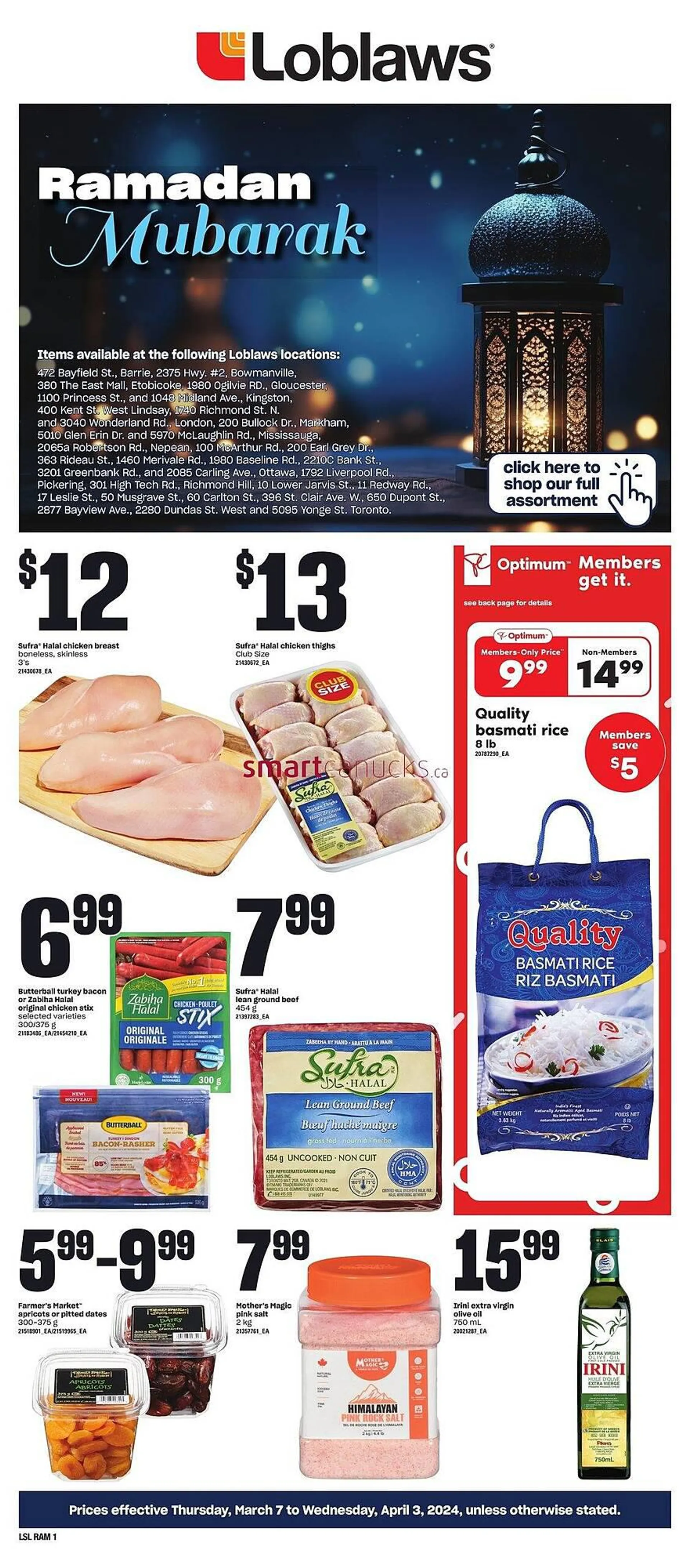 Loblaws flyer from March 8 to March 28 2024 - flyer page 1
