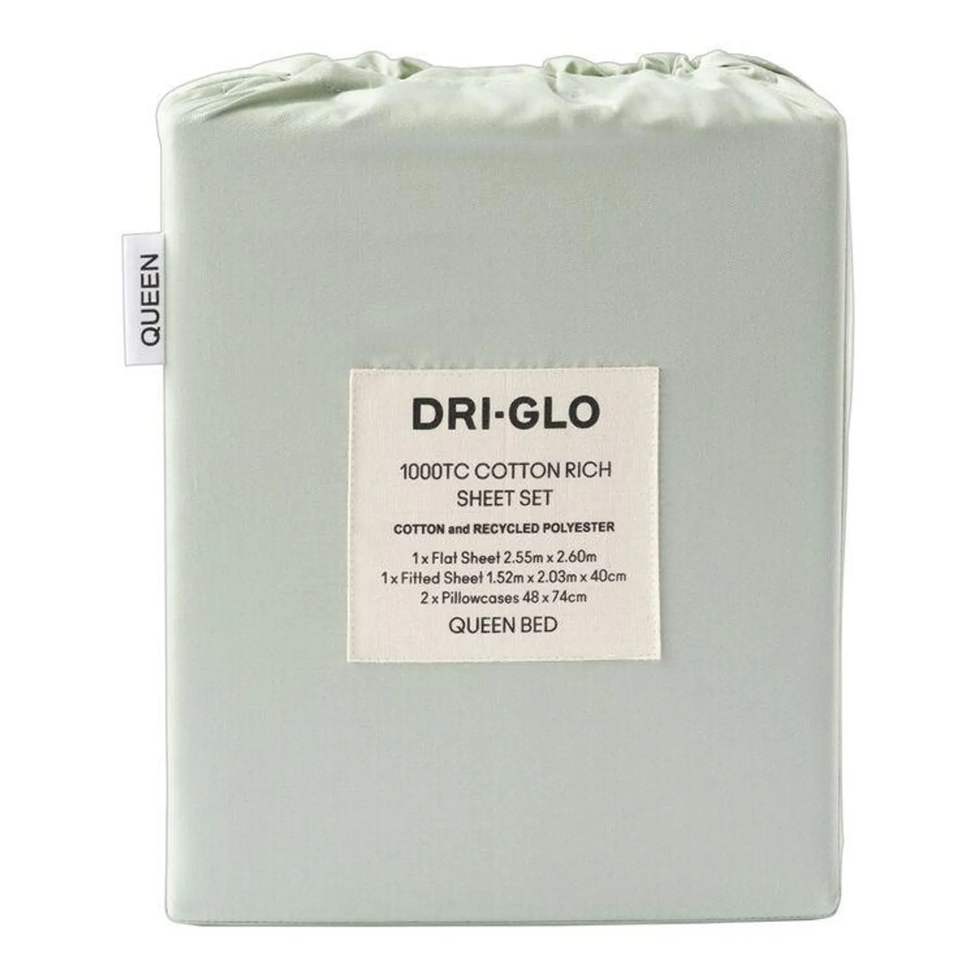 Dri Glo 1000 Thread Count Cotton Rich Sheet Set Green