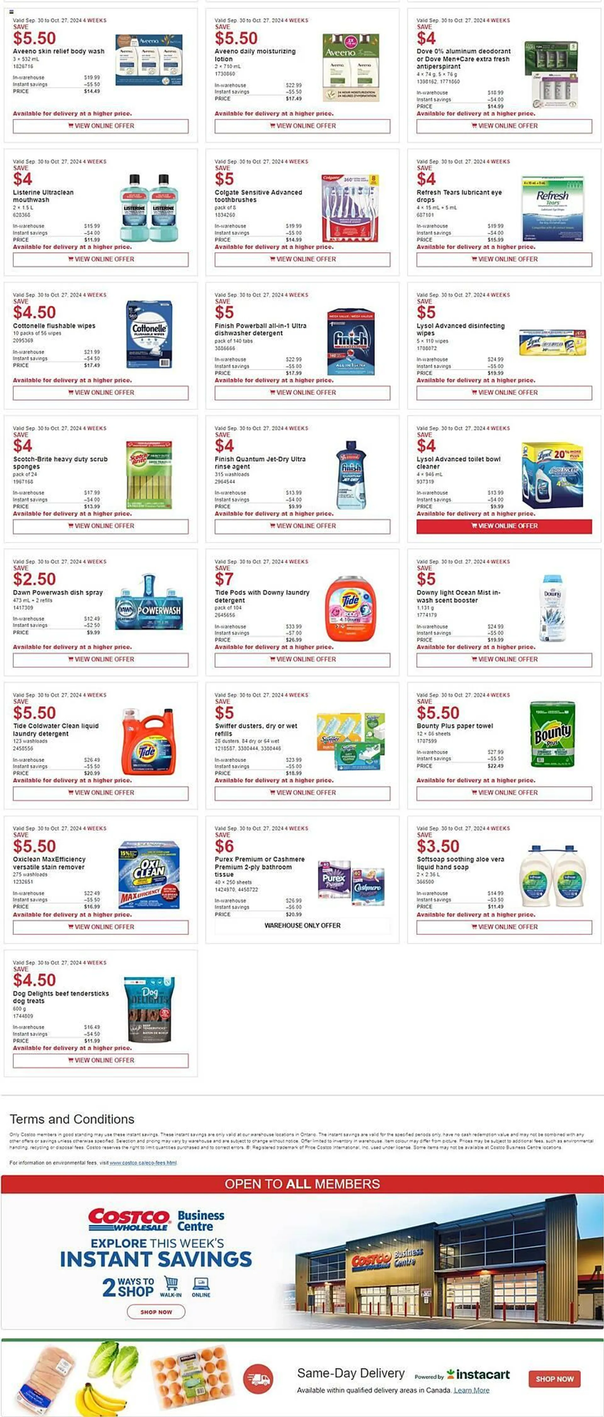 Costco flyer from September 30 to October 27 2024 - flyer page 3