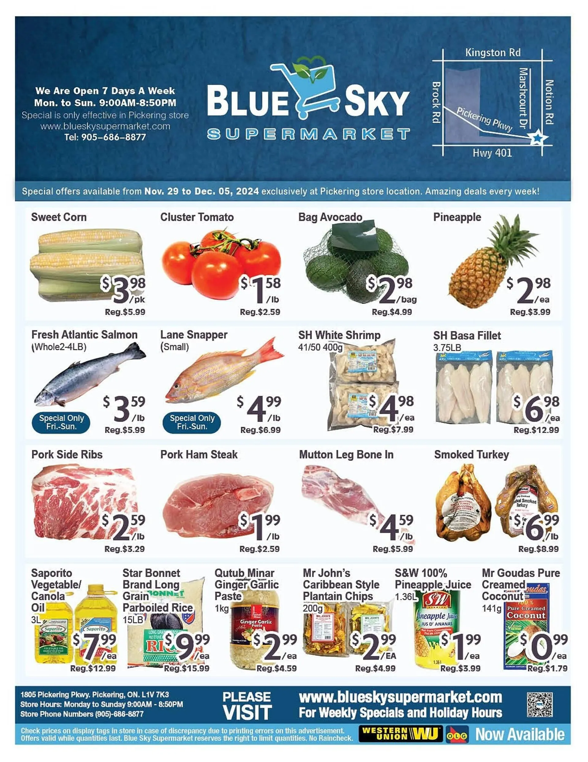 Blue Sky Supermarket flyer - 1