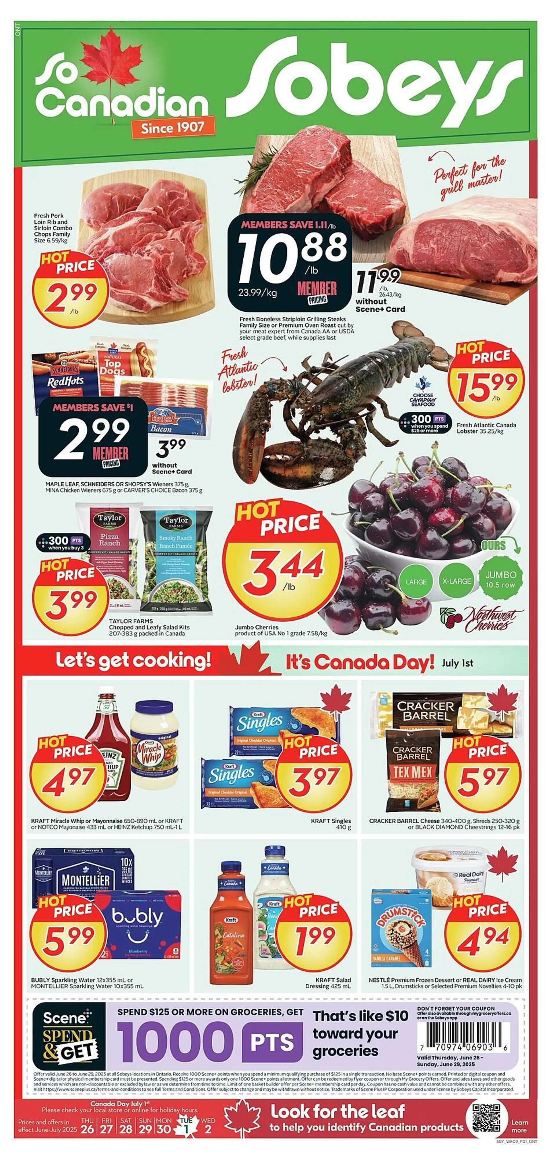 Sobeys flyer from June 26 to July 3 2025 - flyer page 1