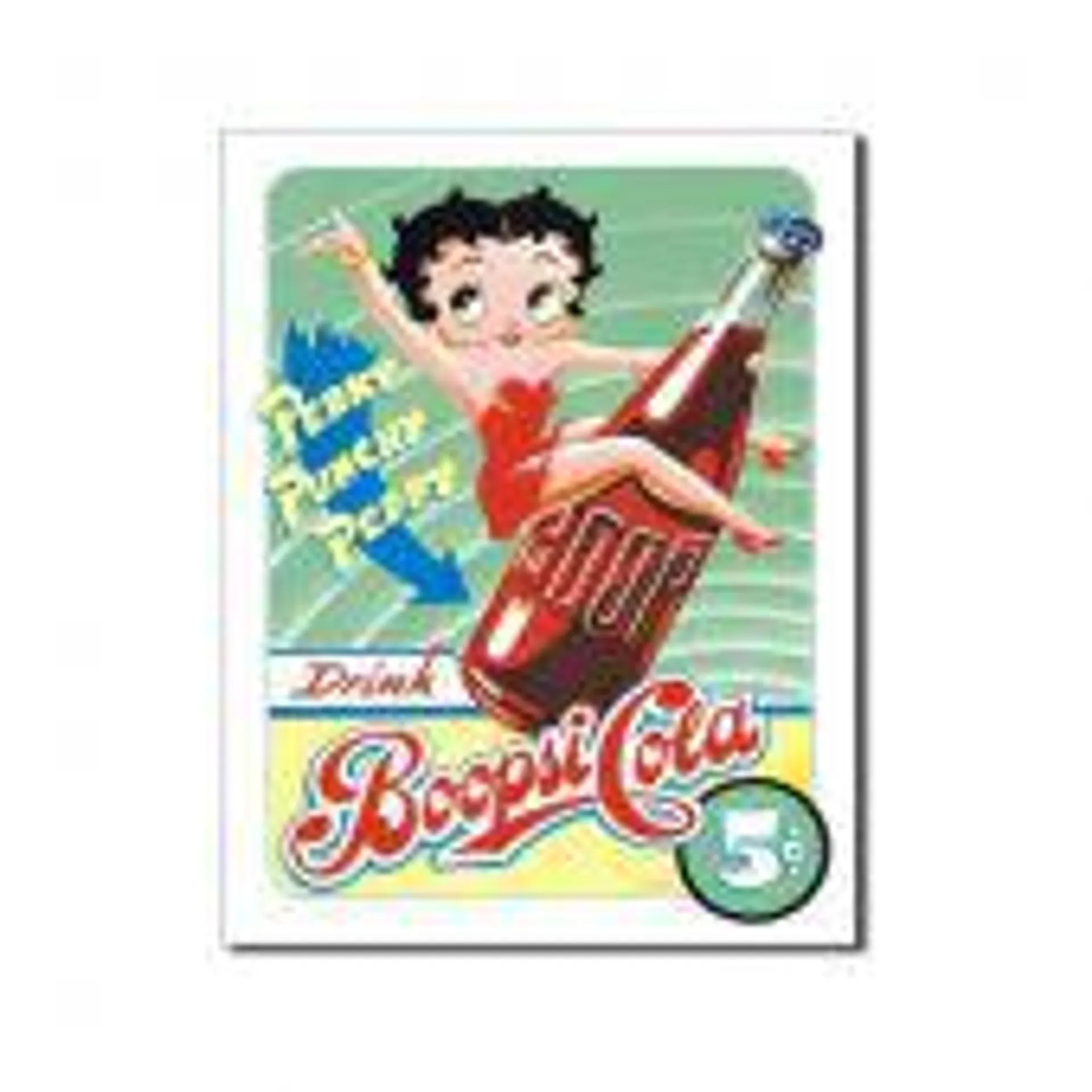 Betty Boop Boopsi Cola Tin Sign