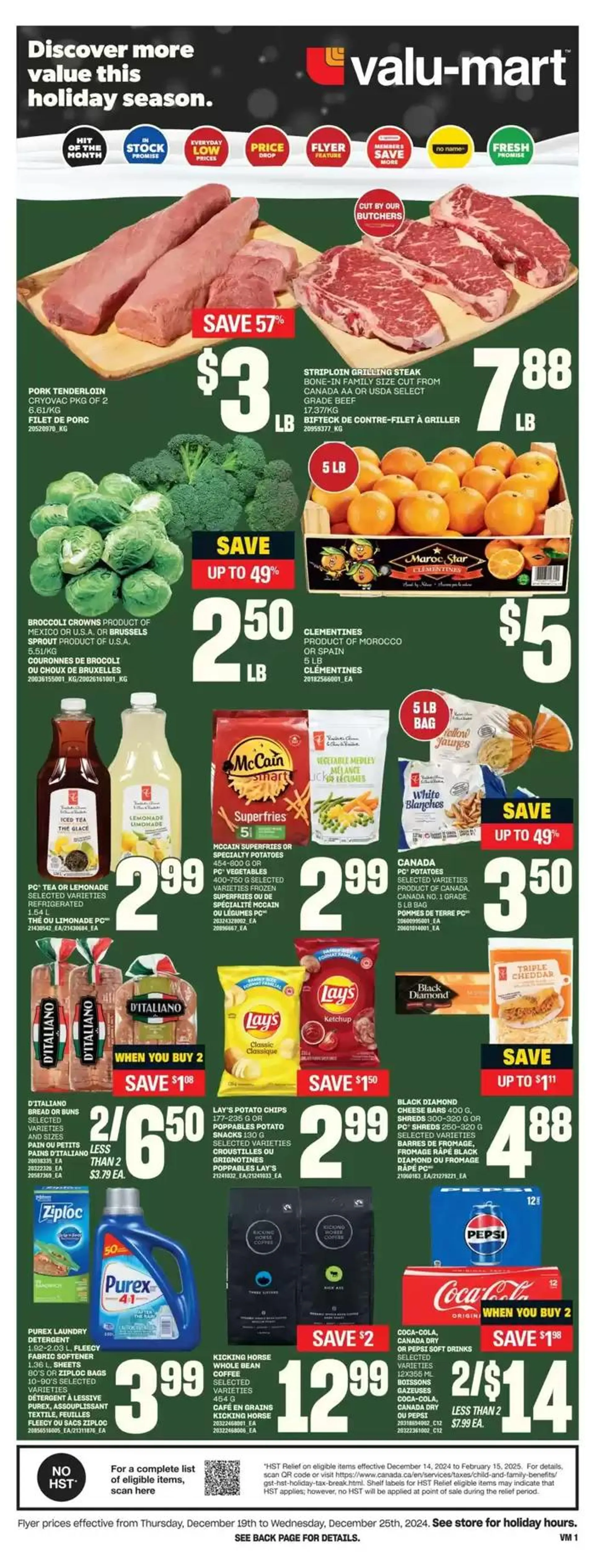 Valu-mart weeky flyer from December 19 to December 25 2024 - flyer page 3