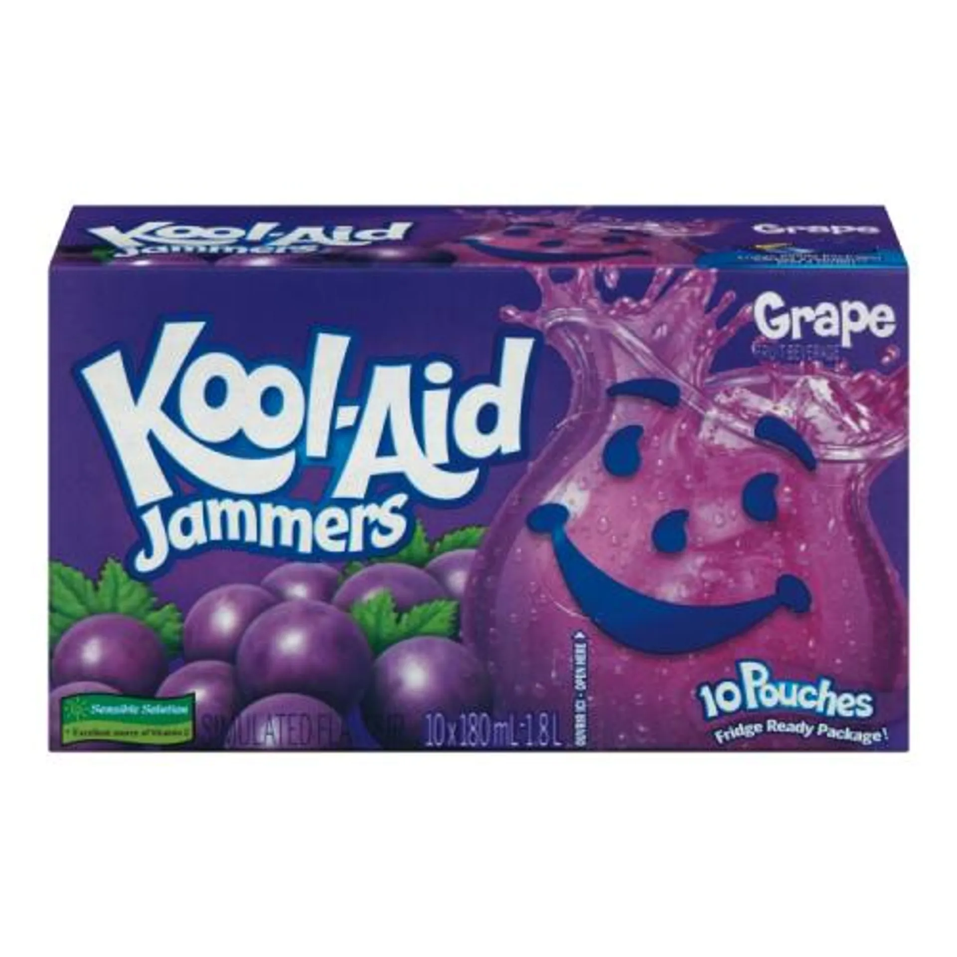 Kool-Aid Jammers Grape Pouches, 10 ct