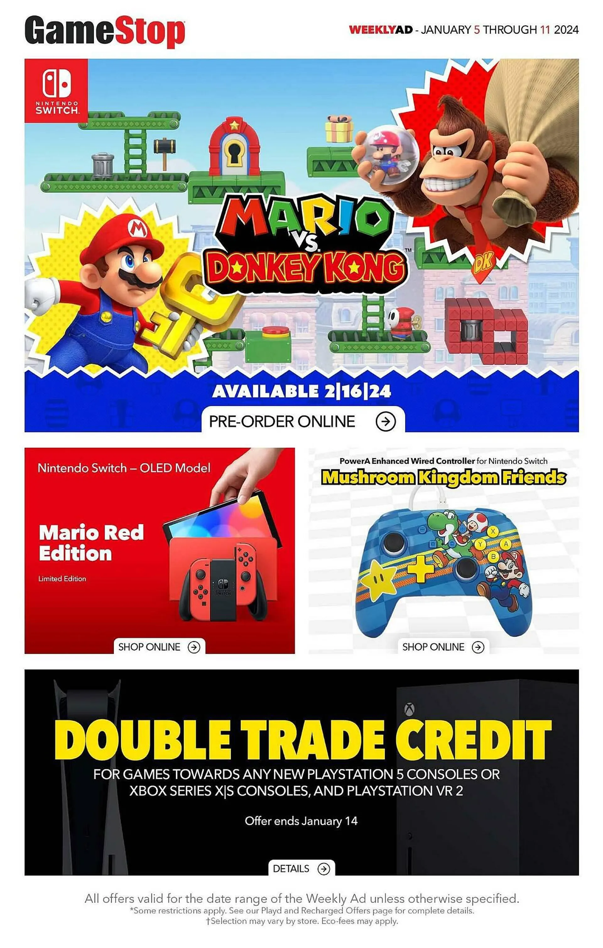 GameStop flyer from January 5 to January 12 2024 - flyer page 1