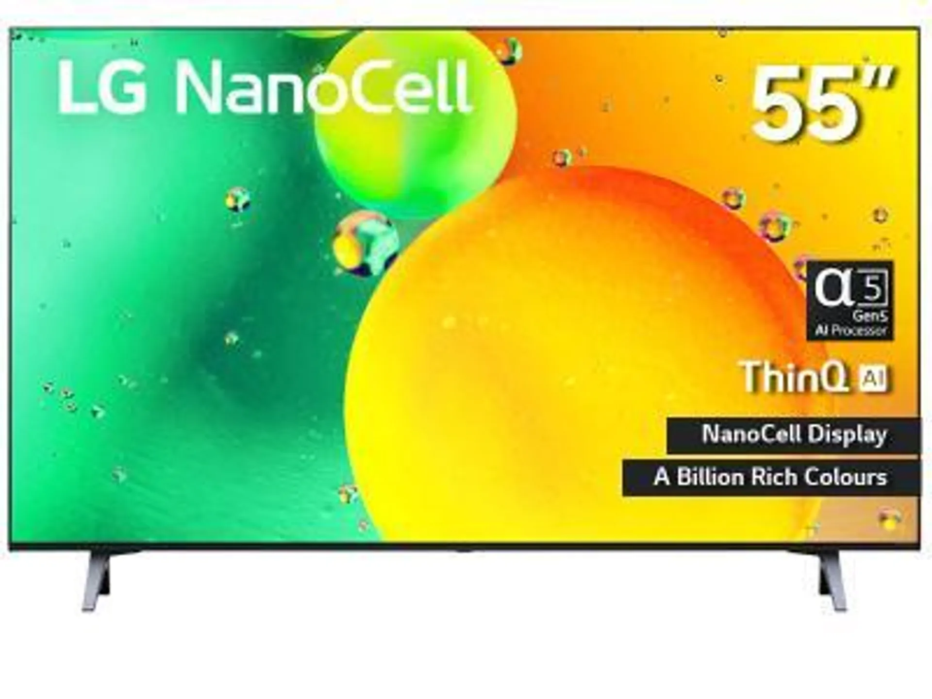 55" LG 55NANO75UQA 4K LED TV with ThinQ AI