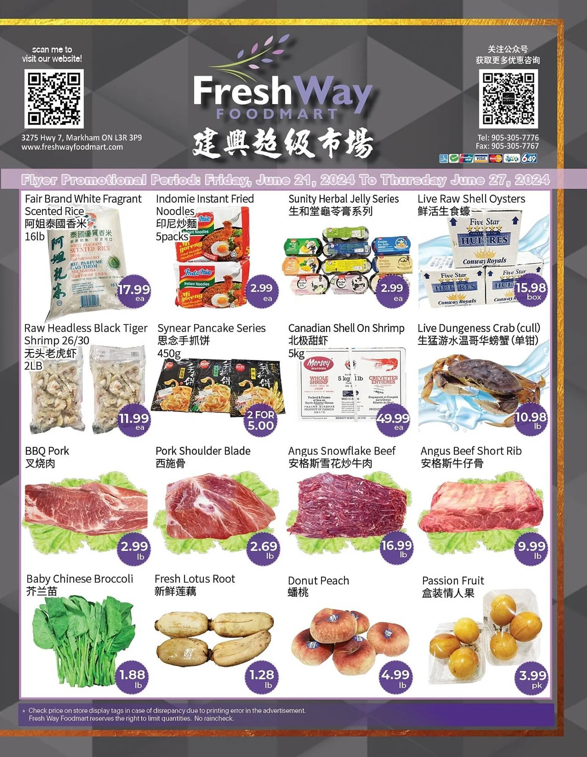 FreshWay Foodmart flyer - 1