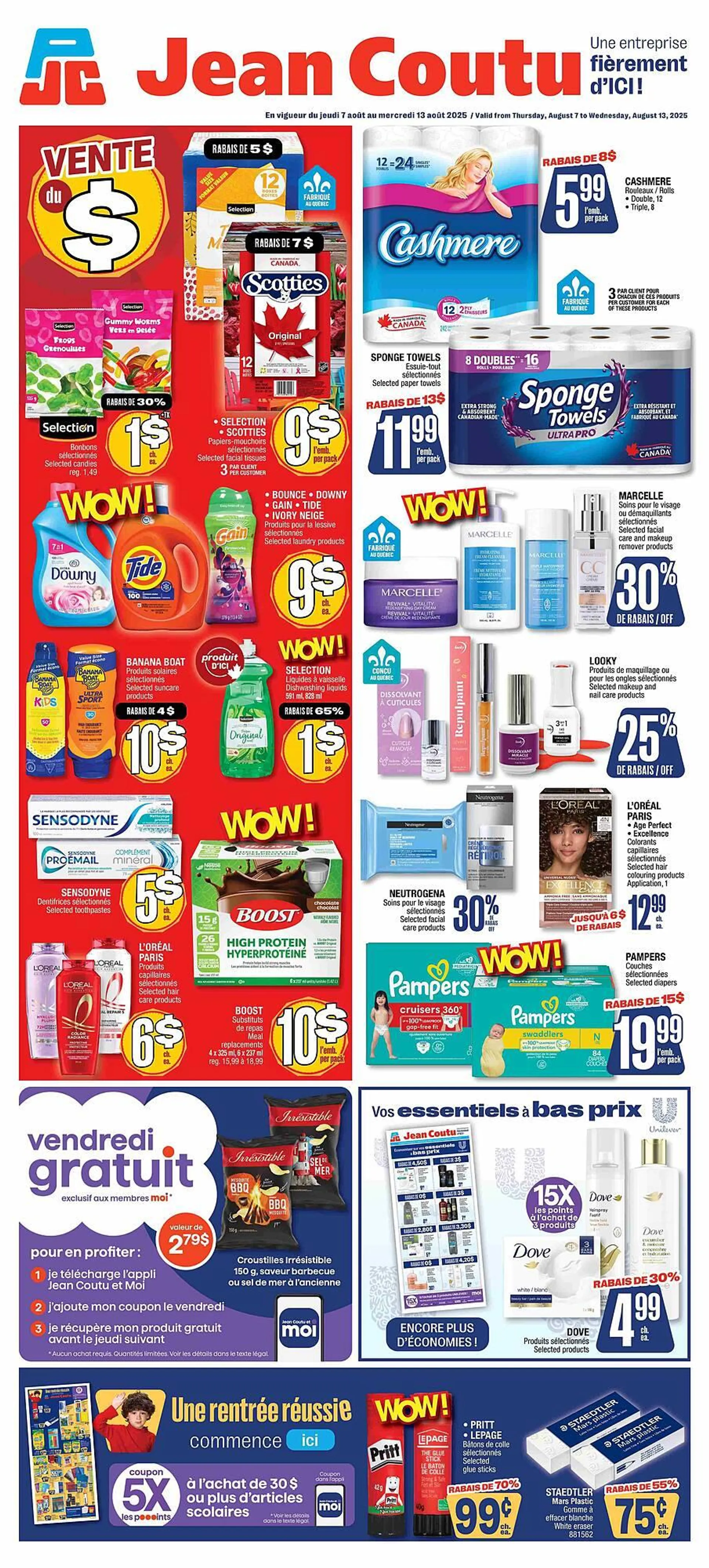 Jean Coutu flyer from August 7 to August 13 2025 - flyer page 1