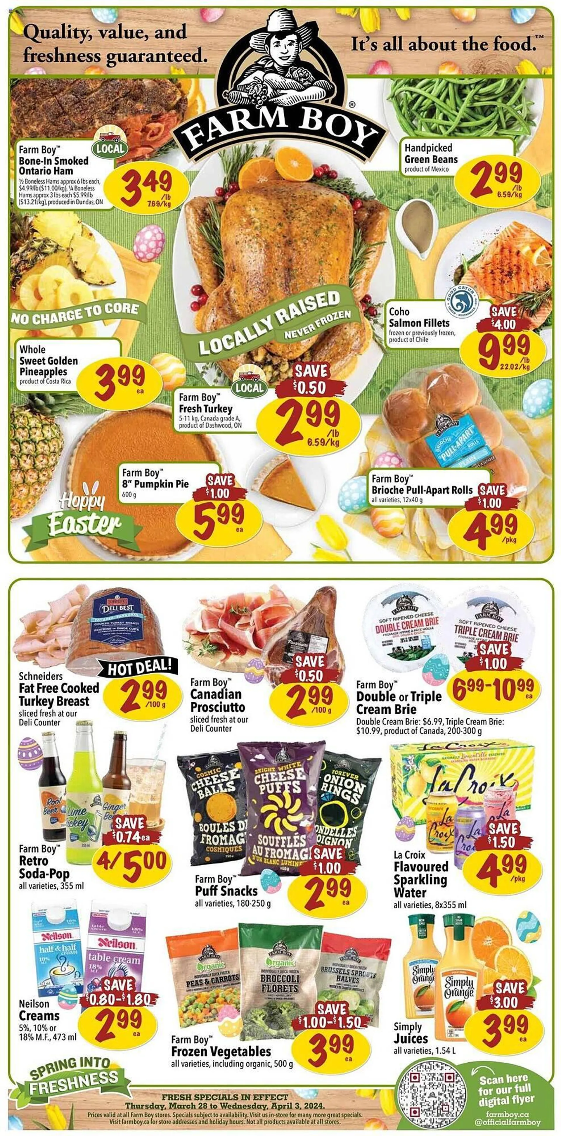 Farm Boy flyer from March 28 to April 3 2024 - flyer page 1
