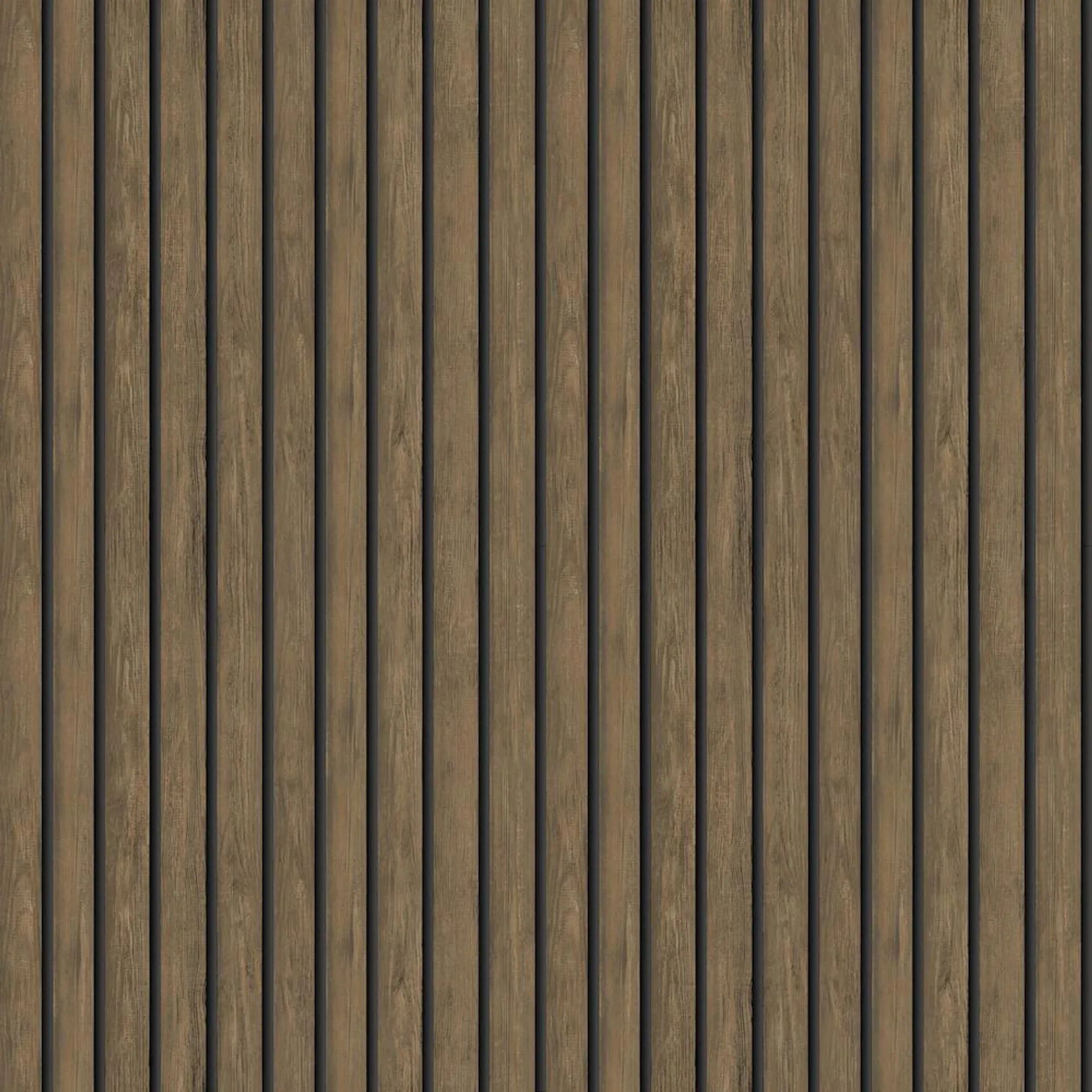 Wood Slat Dark Oak Non-Pasted Wallpaper (Covers 56 sq. ft.)
