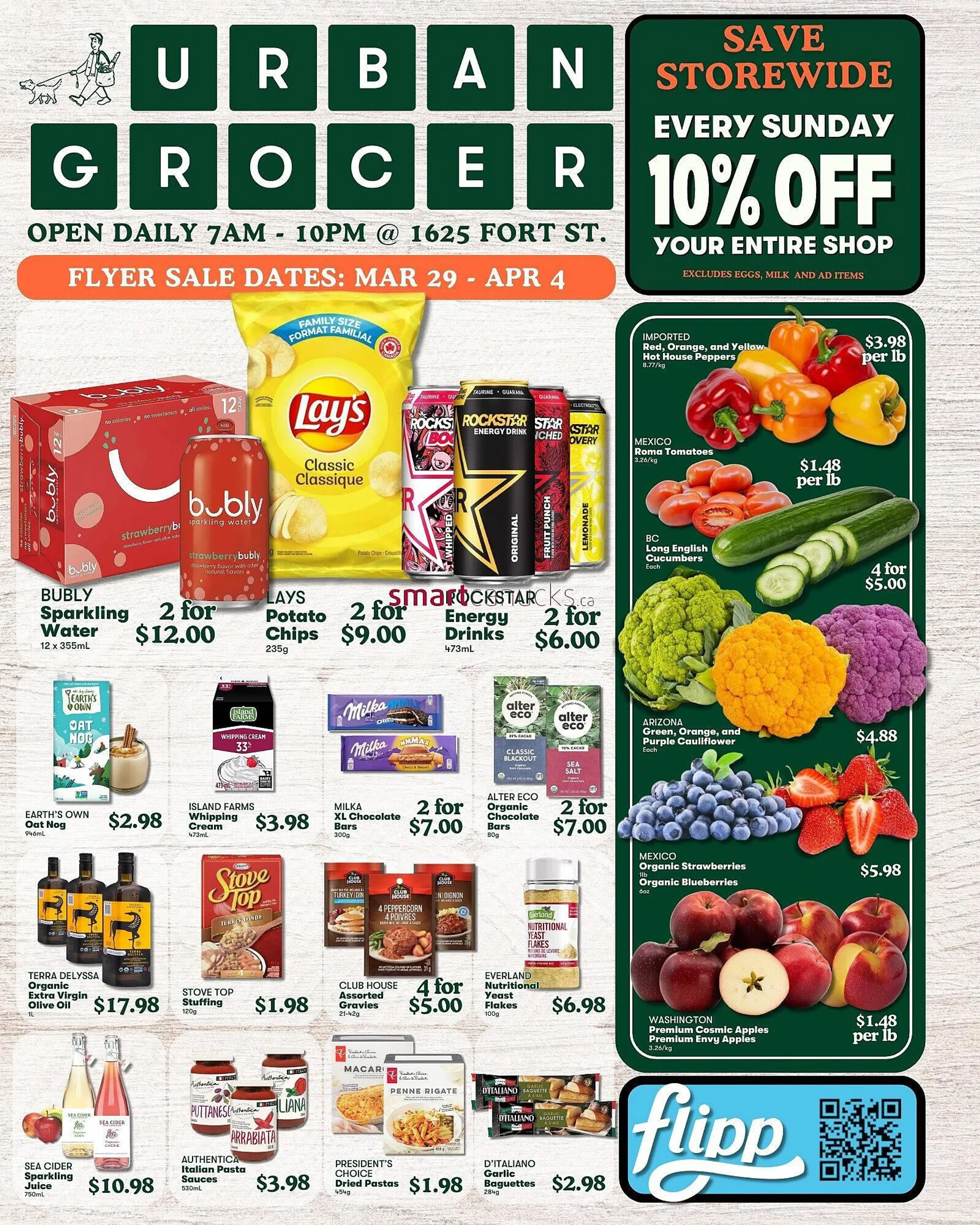 Urban Grocer flyer from March 29 to April 4 2024 - flyer page 1