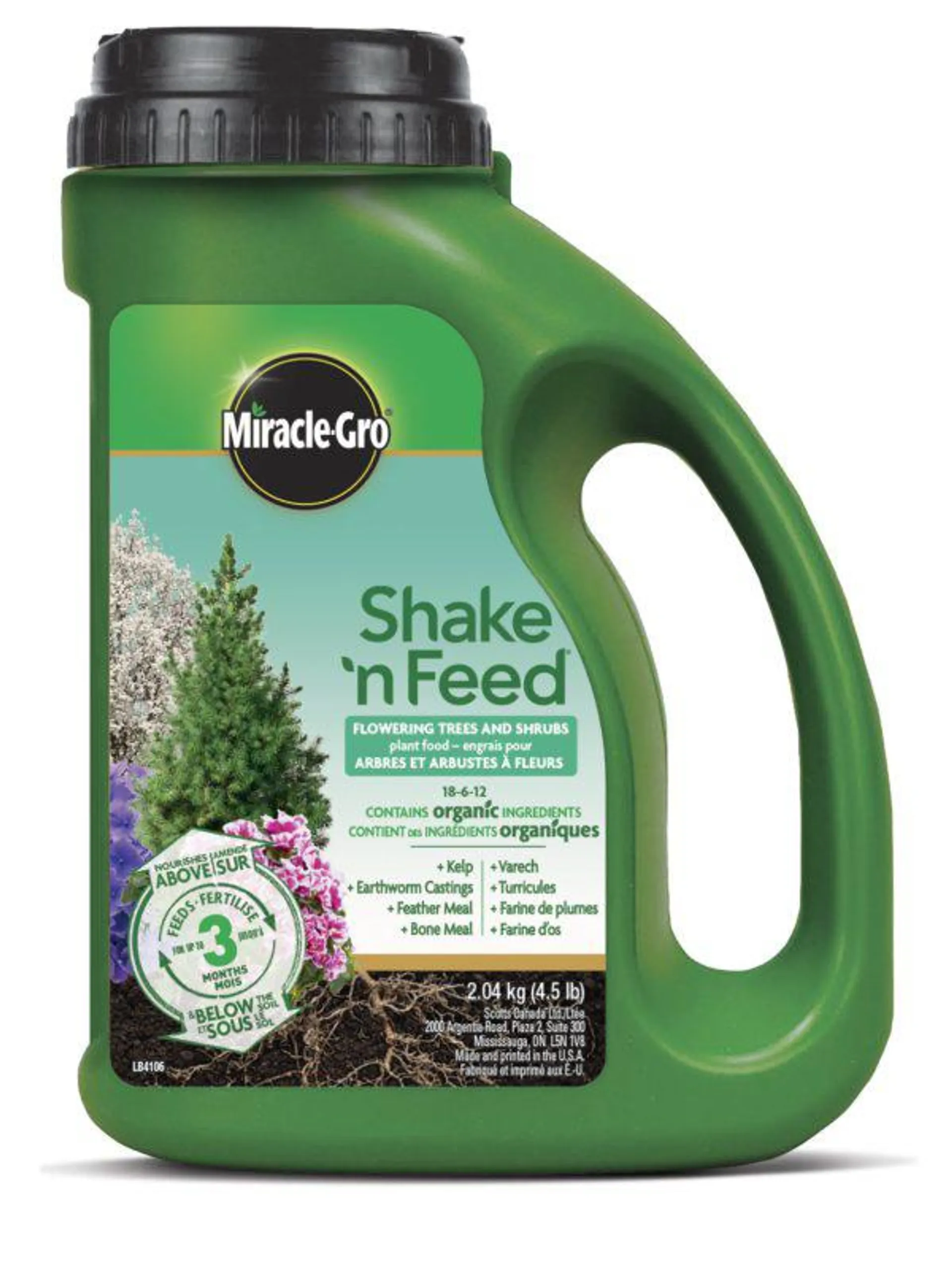 Miracle-Gro® Shake ’n Feed® Flowering Trees & Shrubs Plant Food 18-6-12 2.04 kg