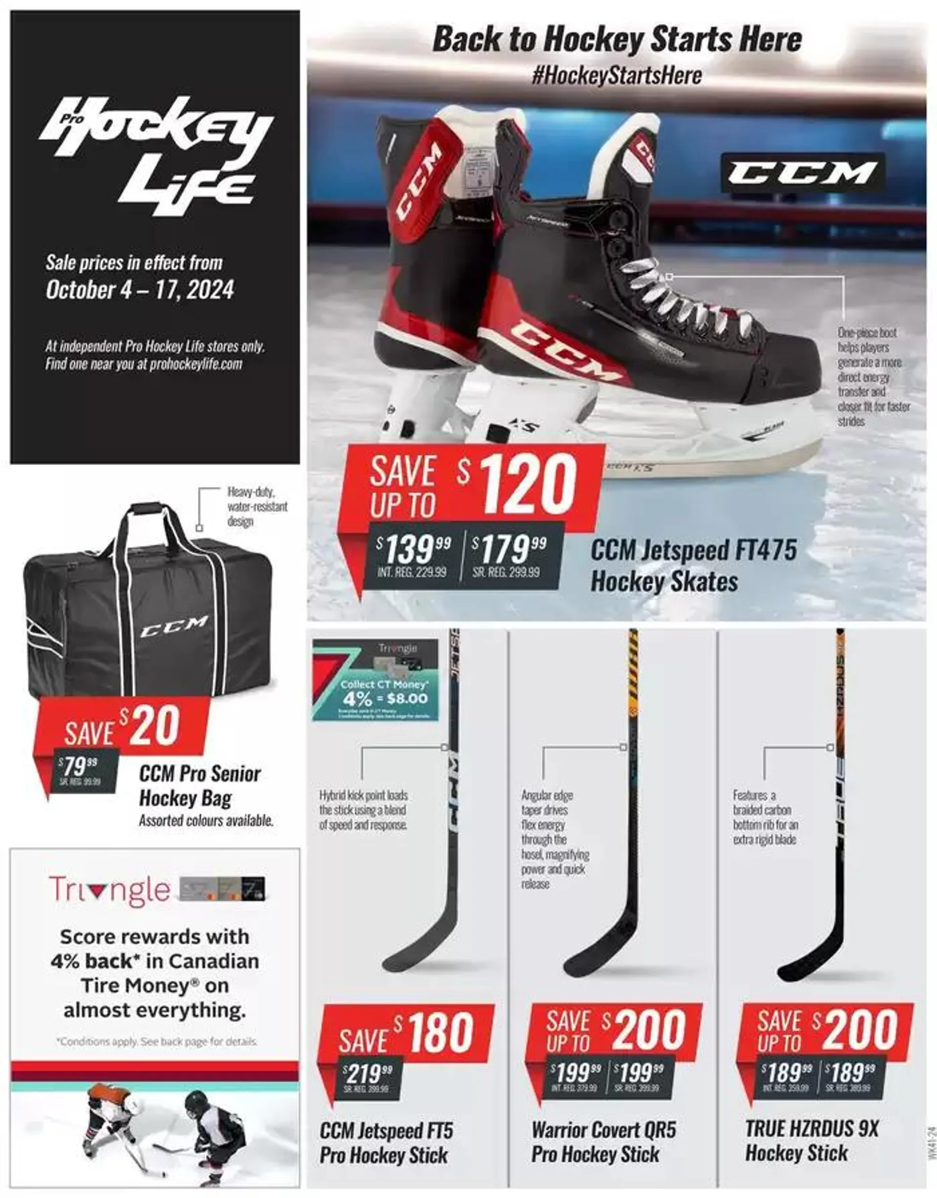 Back To Hockey Starts Here from October 4 to October 17 2024 - flyer page 1