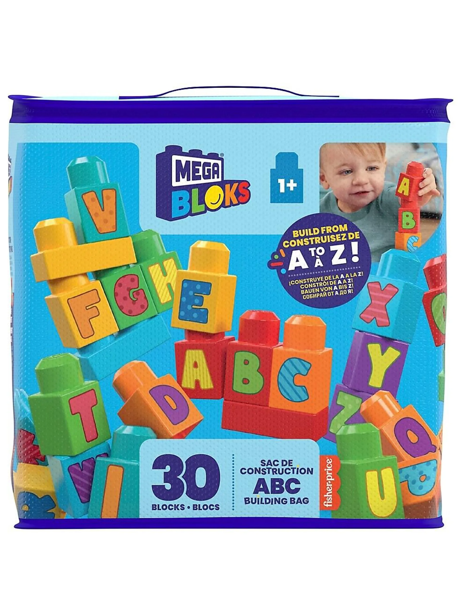 30-Piece ABC Building Bag