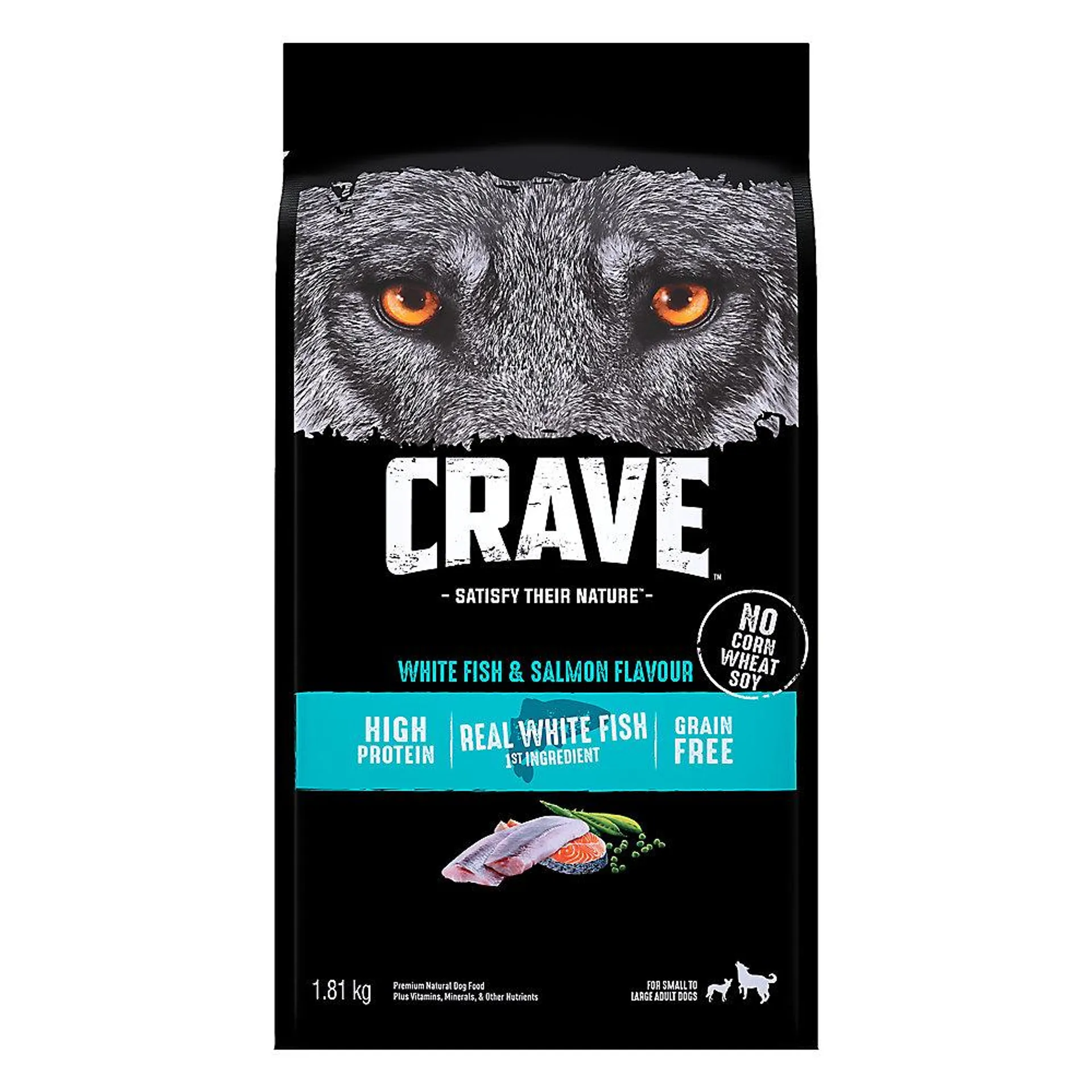 CRAVE™ Adult Dry Dog Food -White Fish and Salmon Flavour