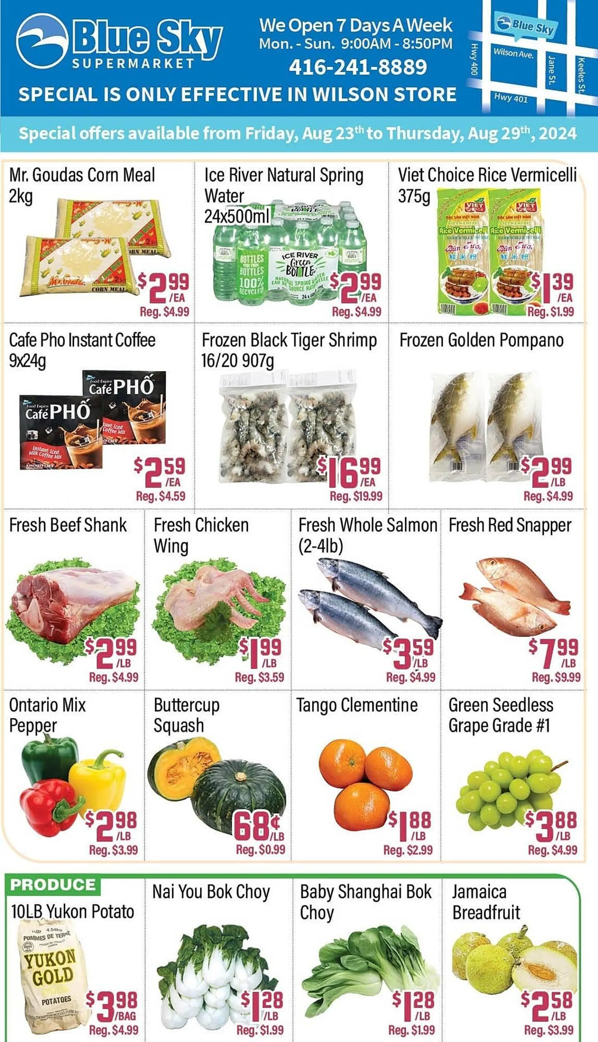 Blue Sky Supermarket flyer - 1