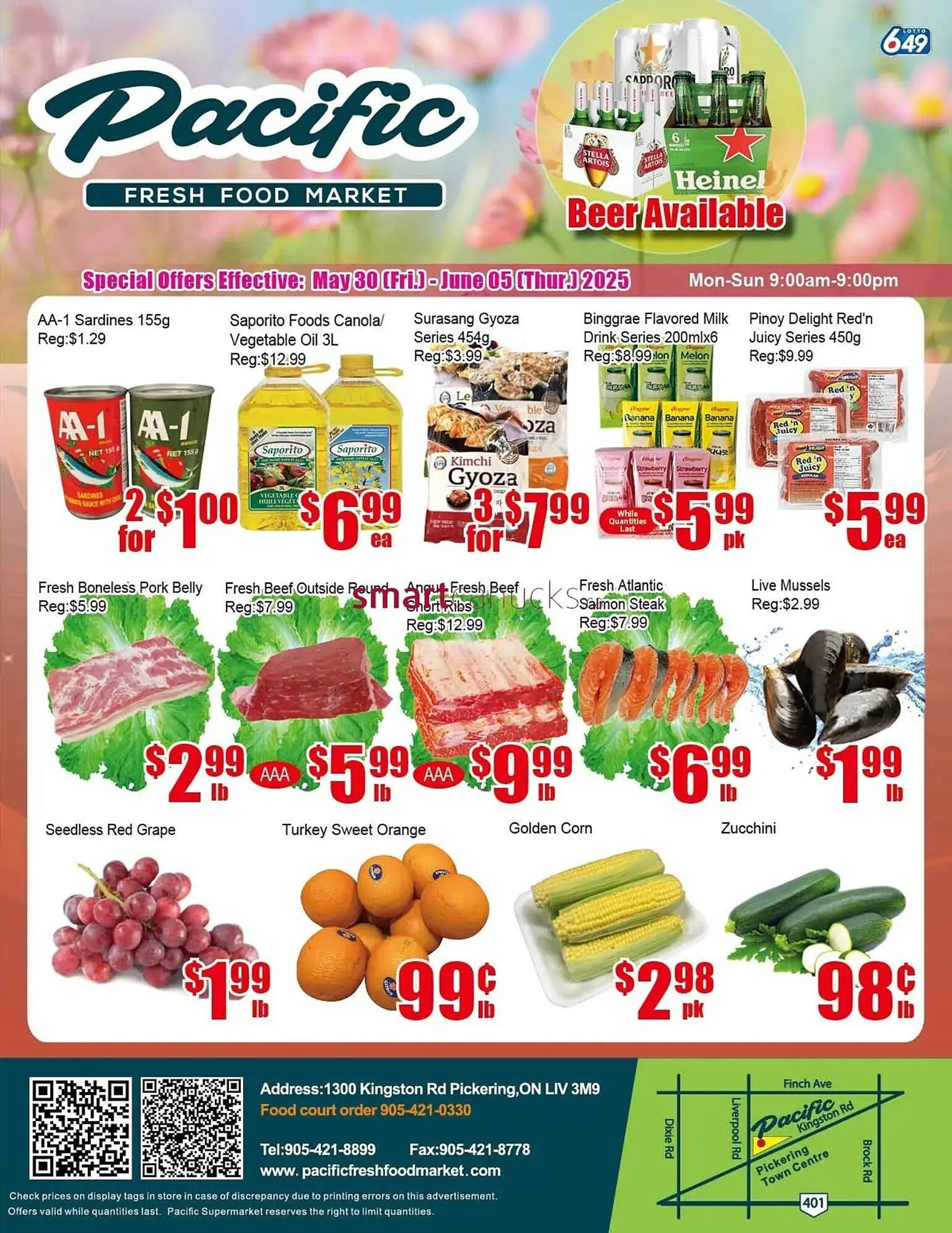 New Pacific Supermarket flyer from May 30 to June 5 2025 - flyer page 1