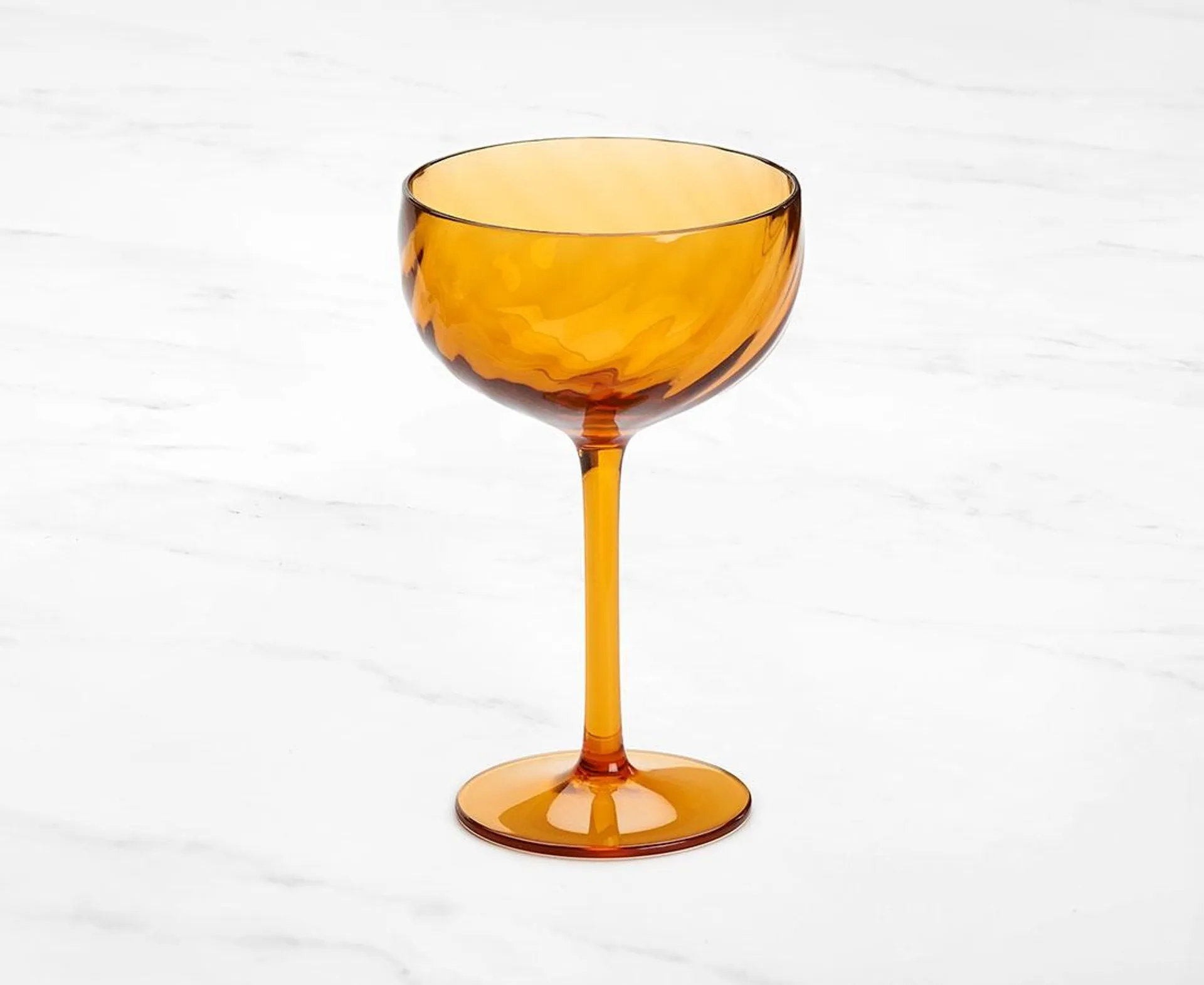 Ripple Acrylic Coupe, Cognac