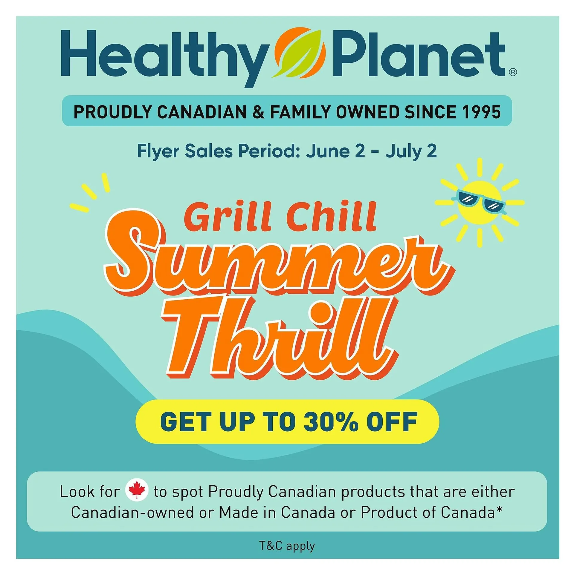 Healthy Planet flyer from June 2 to July 2 2025 - flyer page 1