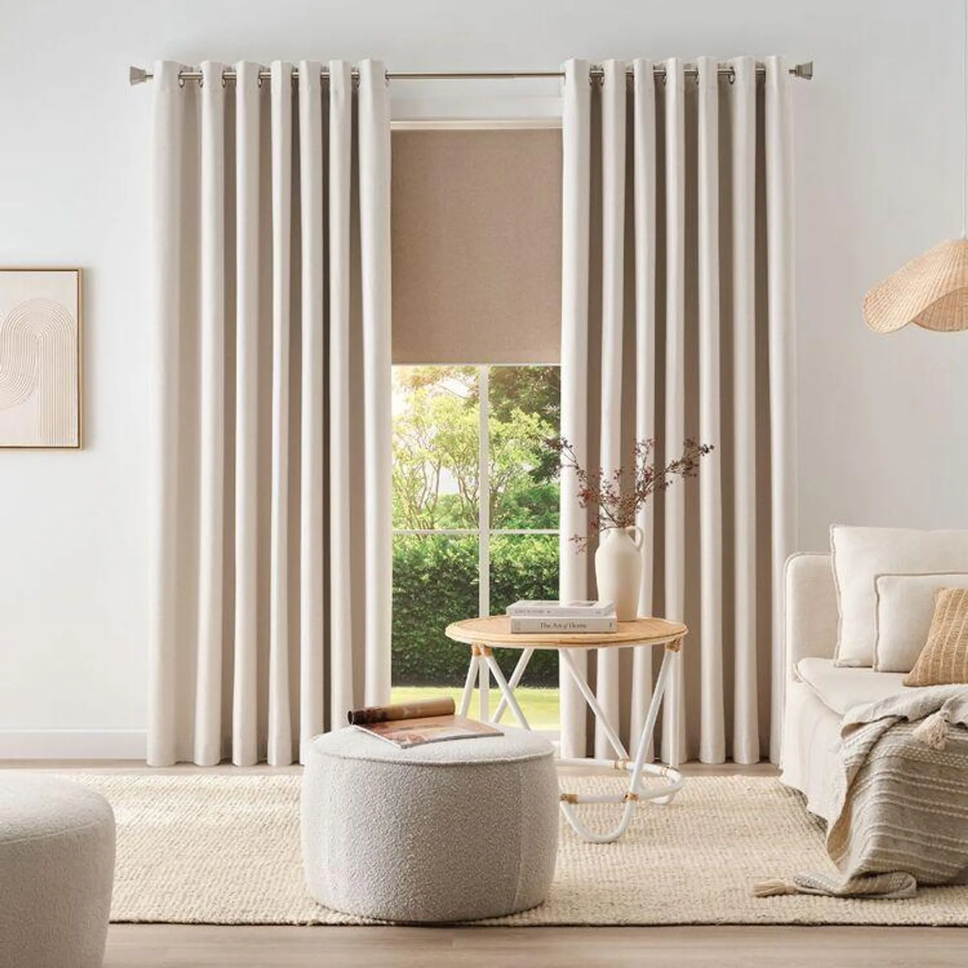 KOO Henley Blockout Eyelet Curtains Oat