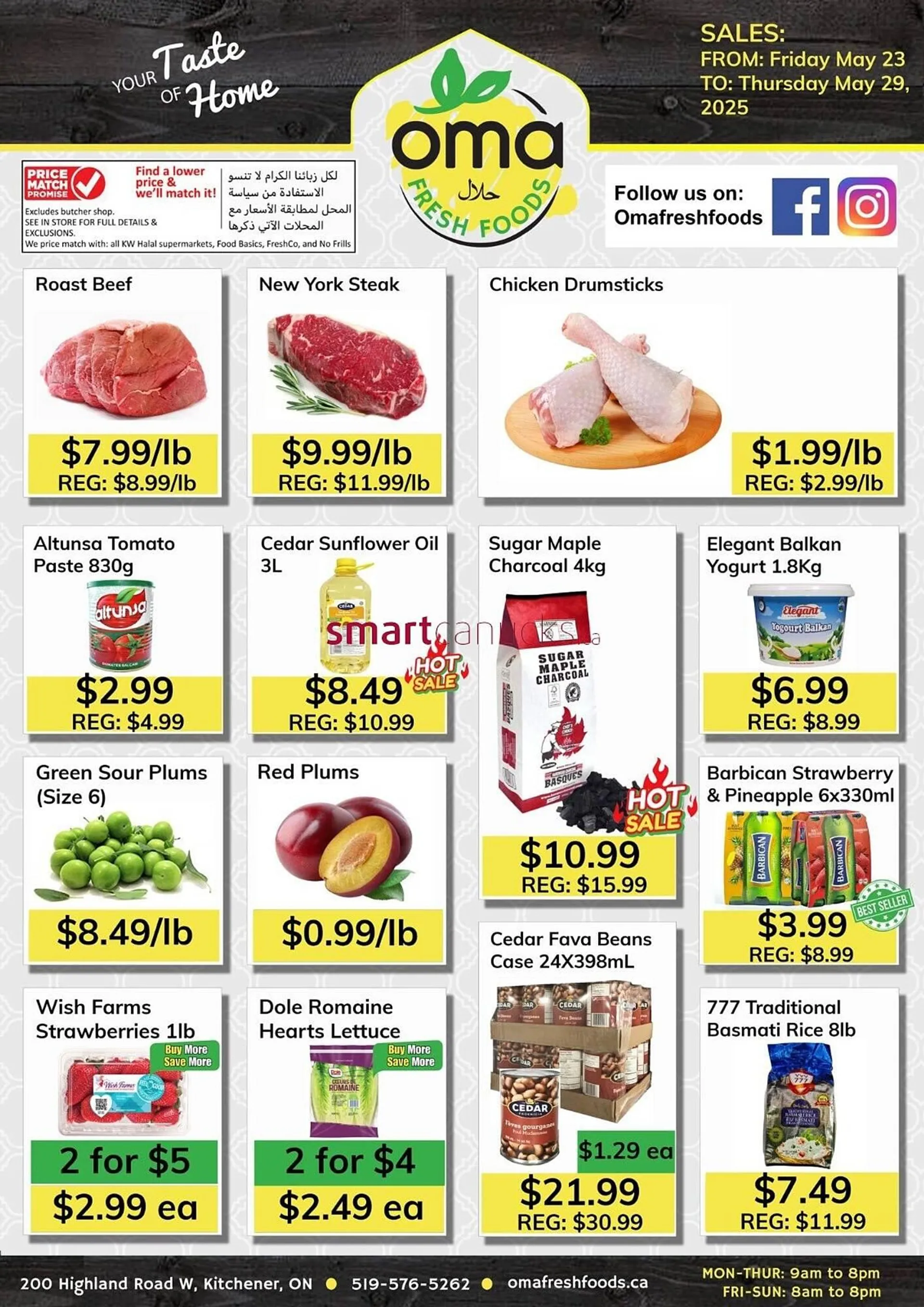 Oma Fresh Foods flyer from May 23 to May 29 2025 - flyer page 1
