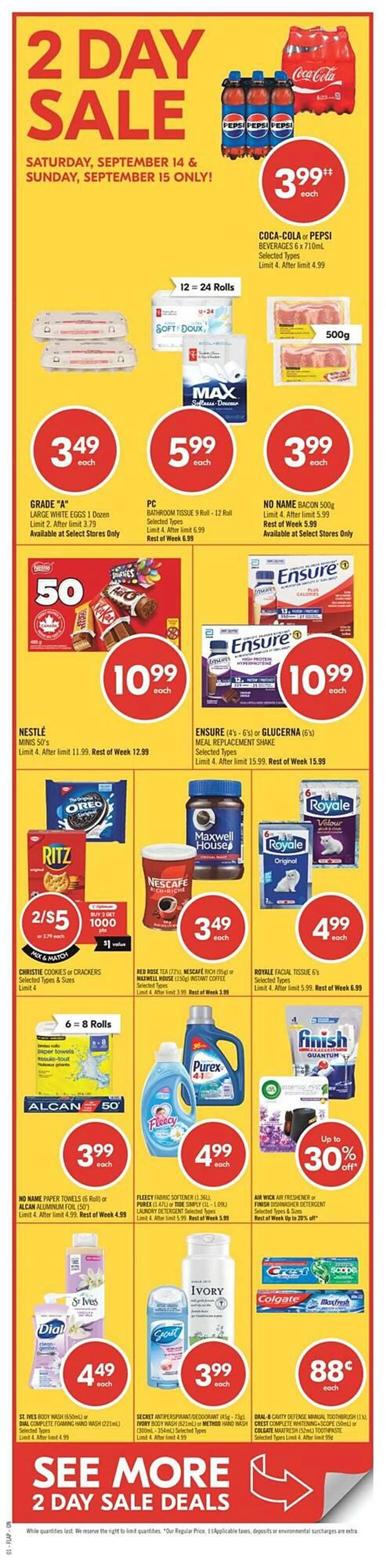 Shoppers Drug Mart flyer from September 14 to September 20 2024 - flyer page 2