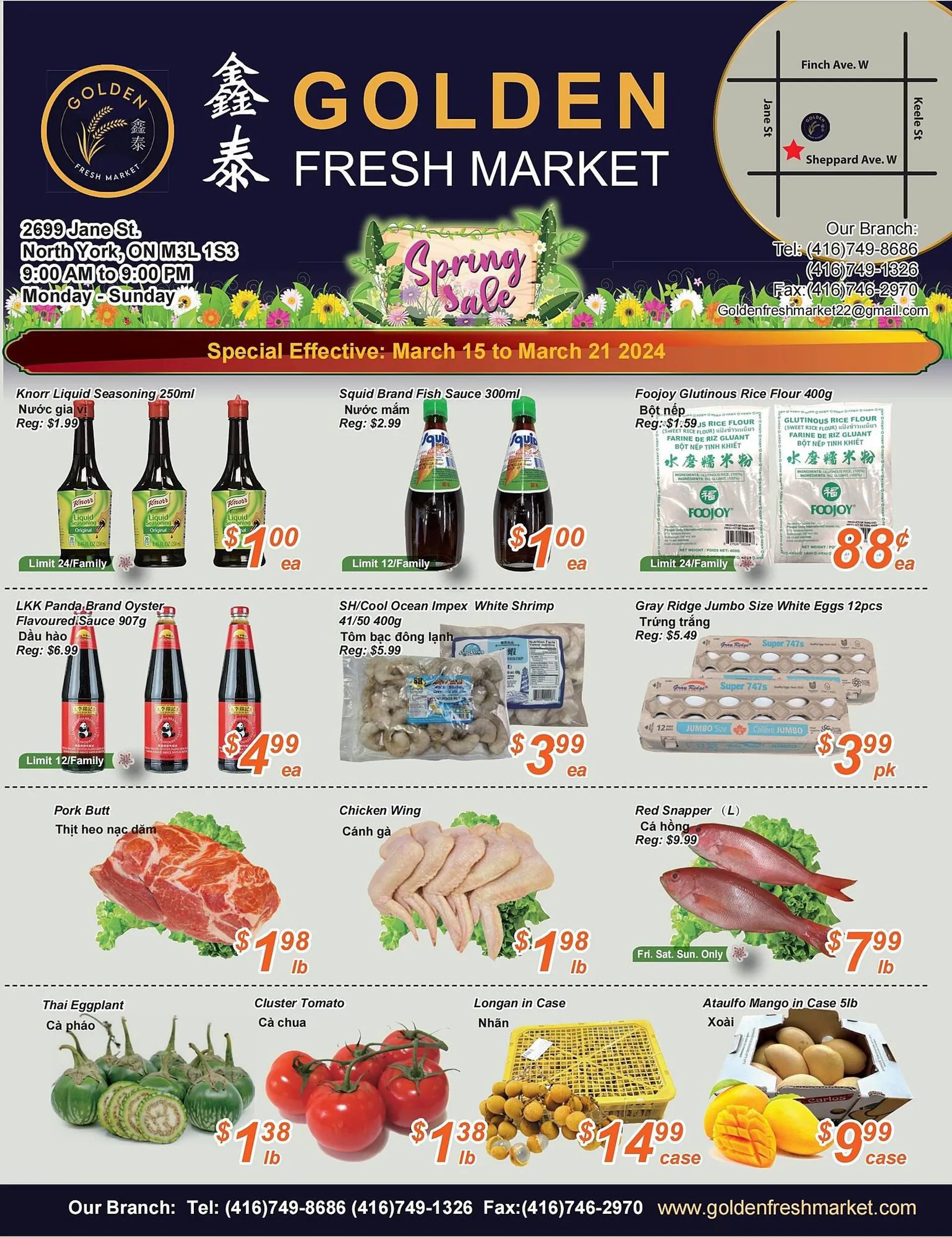 Golden Fresh Market flyer from March 15 to March 21 2024 - flyer page 1