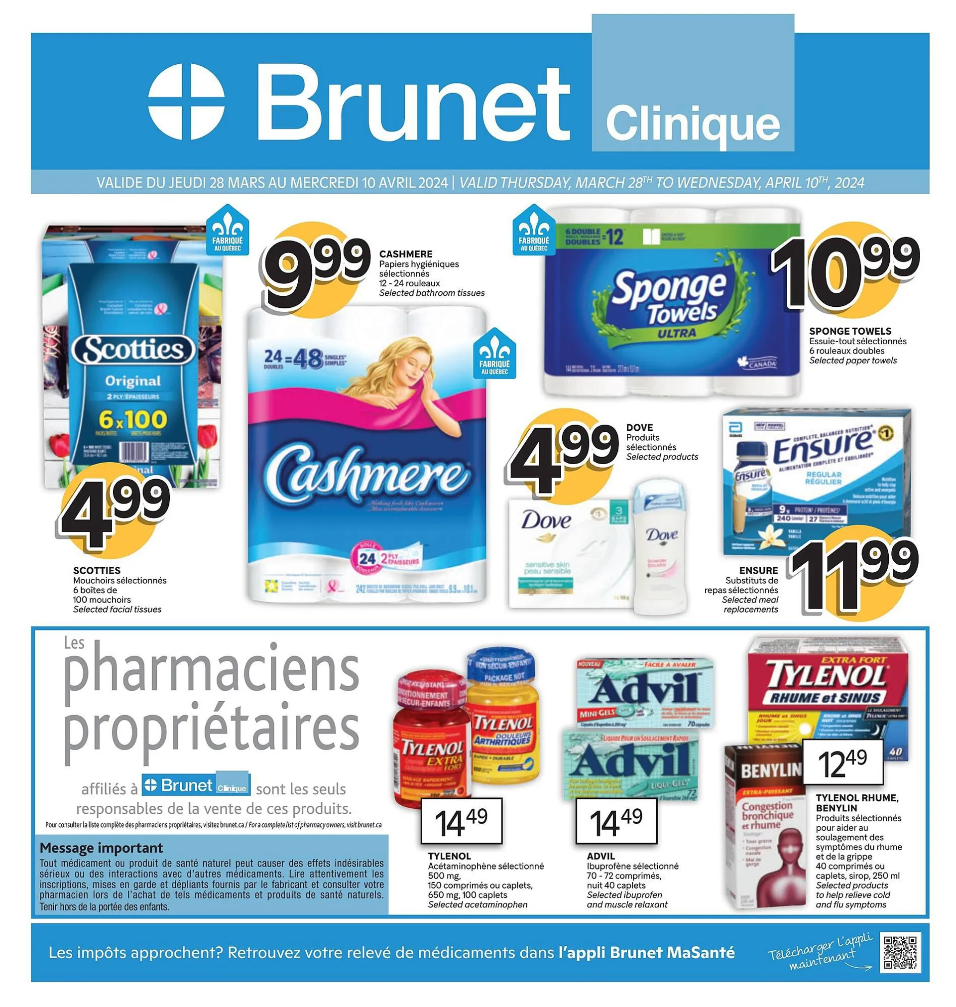 Brunet flyer from March 28 to April 10 2024 - flyer page 