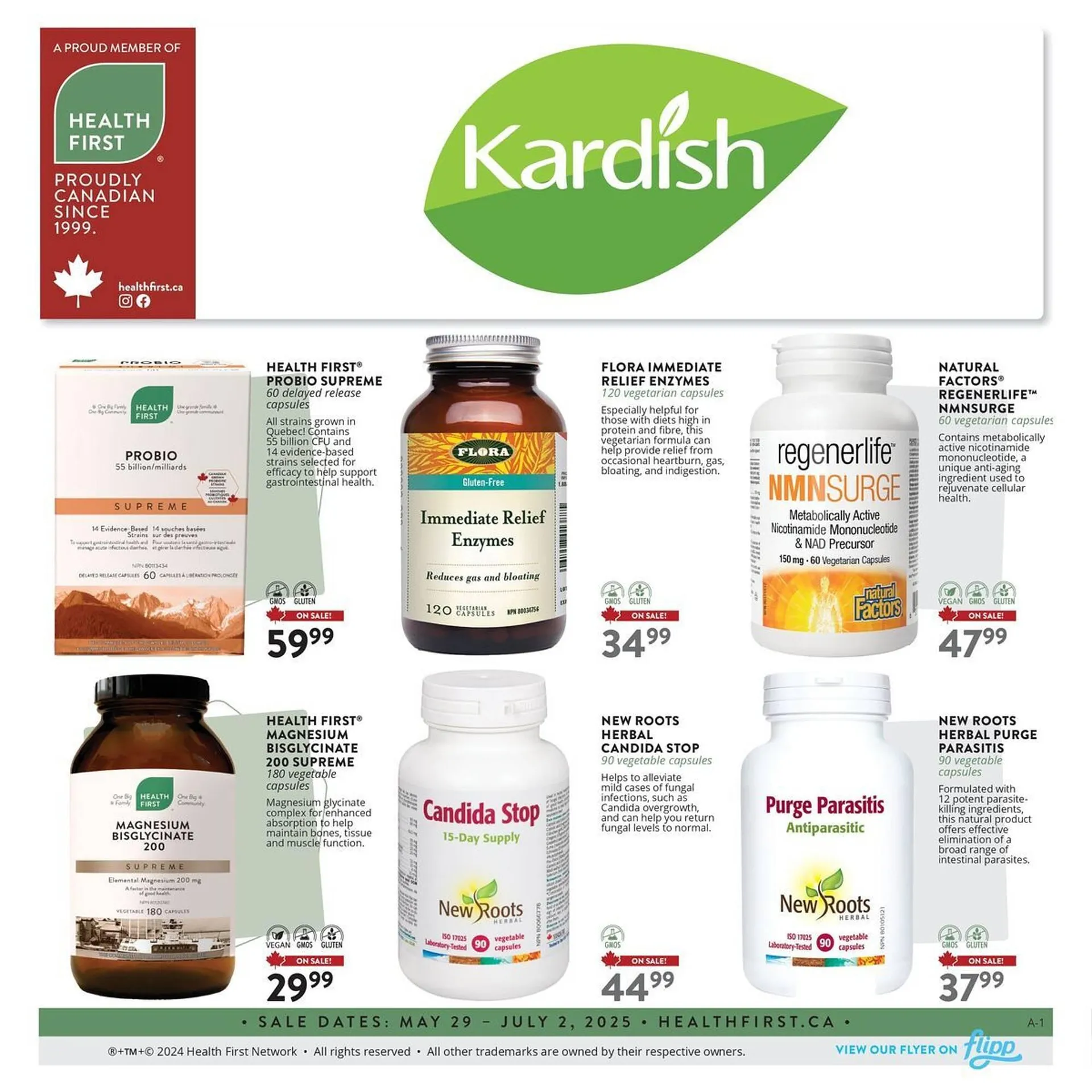 Kardish flyer from June 2 to July 2 2025 - flyer page 1