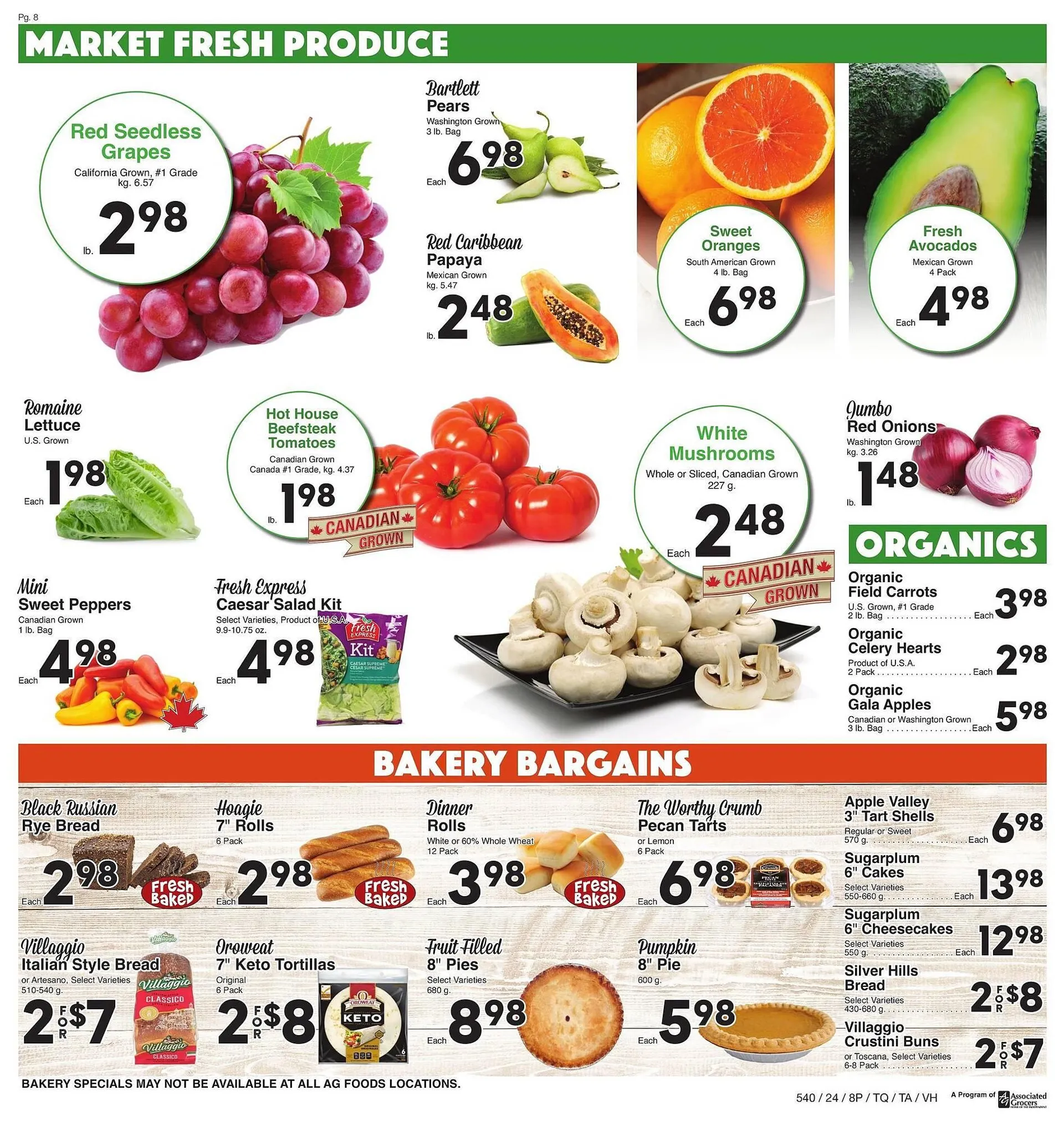 AG Foods flyer from September 27 to October 3 2024 - flyer page 8