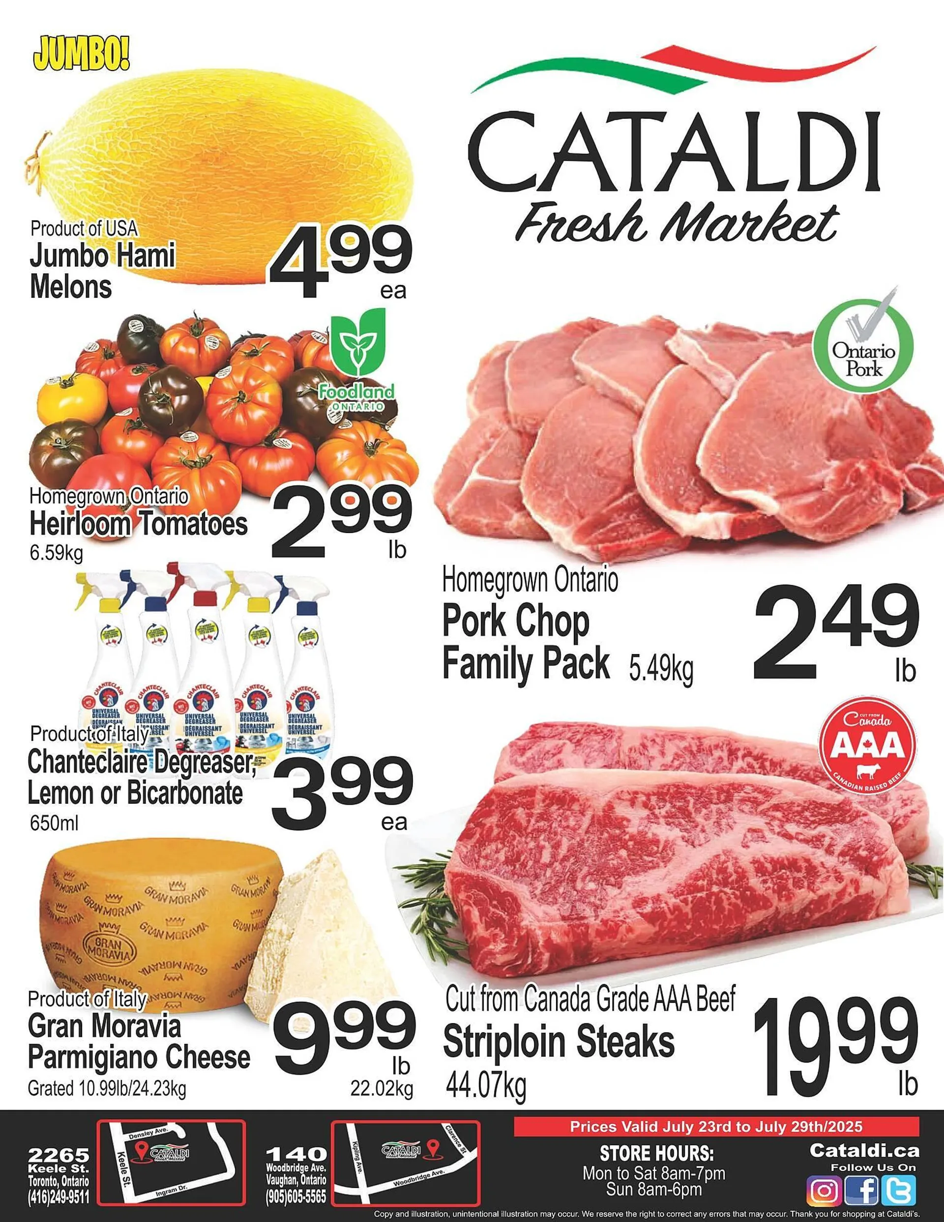 Cataldi Fresh Market flyer from July 23 to July 29 2025 - flyer page 1
