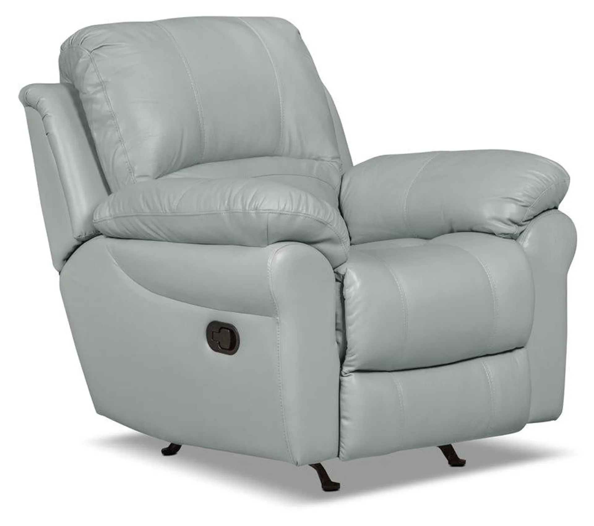 Kobe Genuine Leather Recliner - Blue