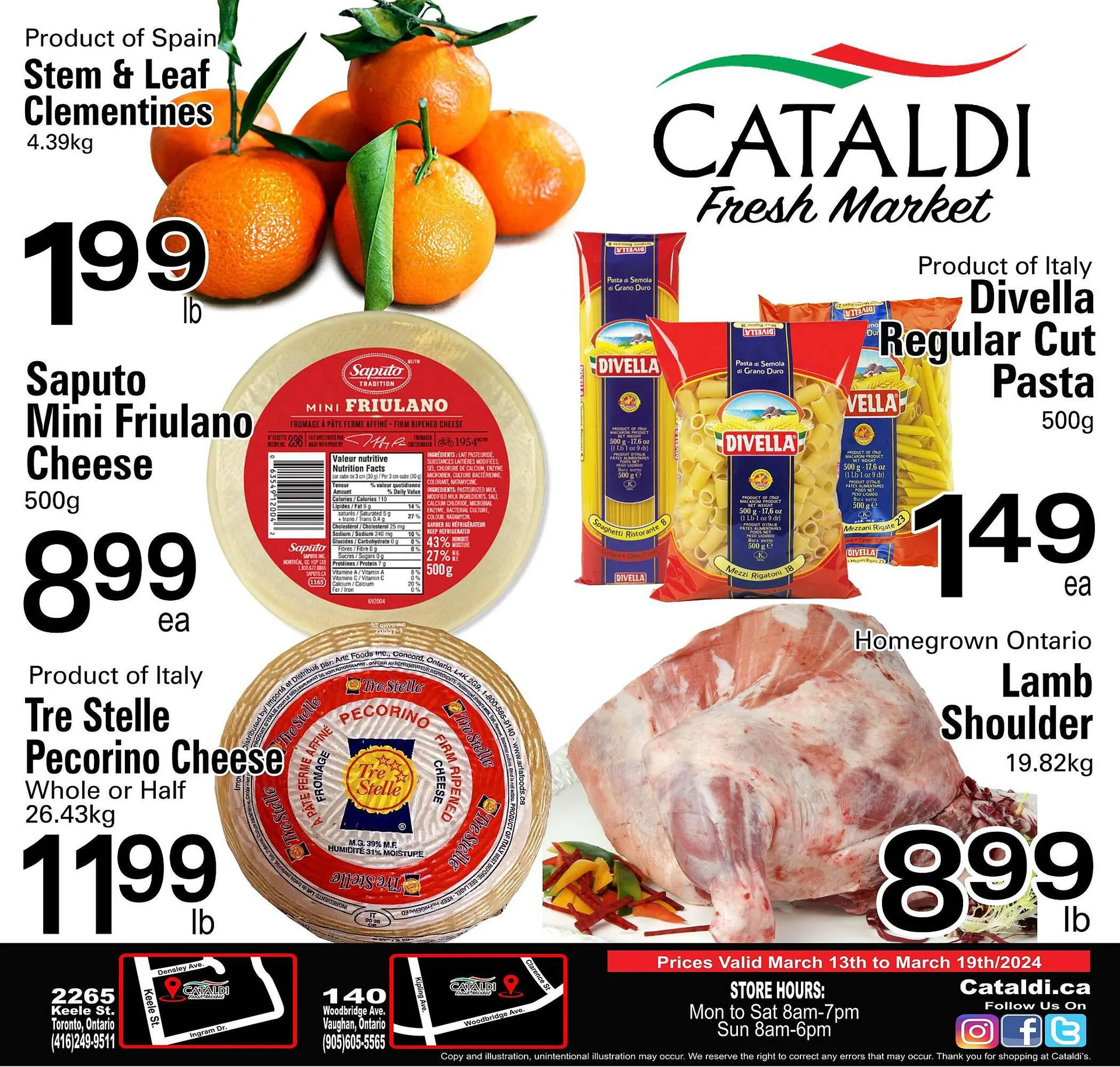 Cataldi Fresh Market flyer from March 13 to March 19 2024 - flyer page 1