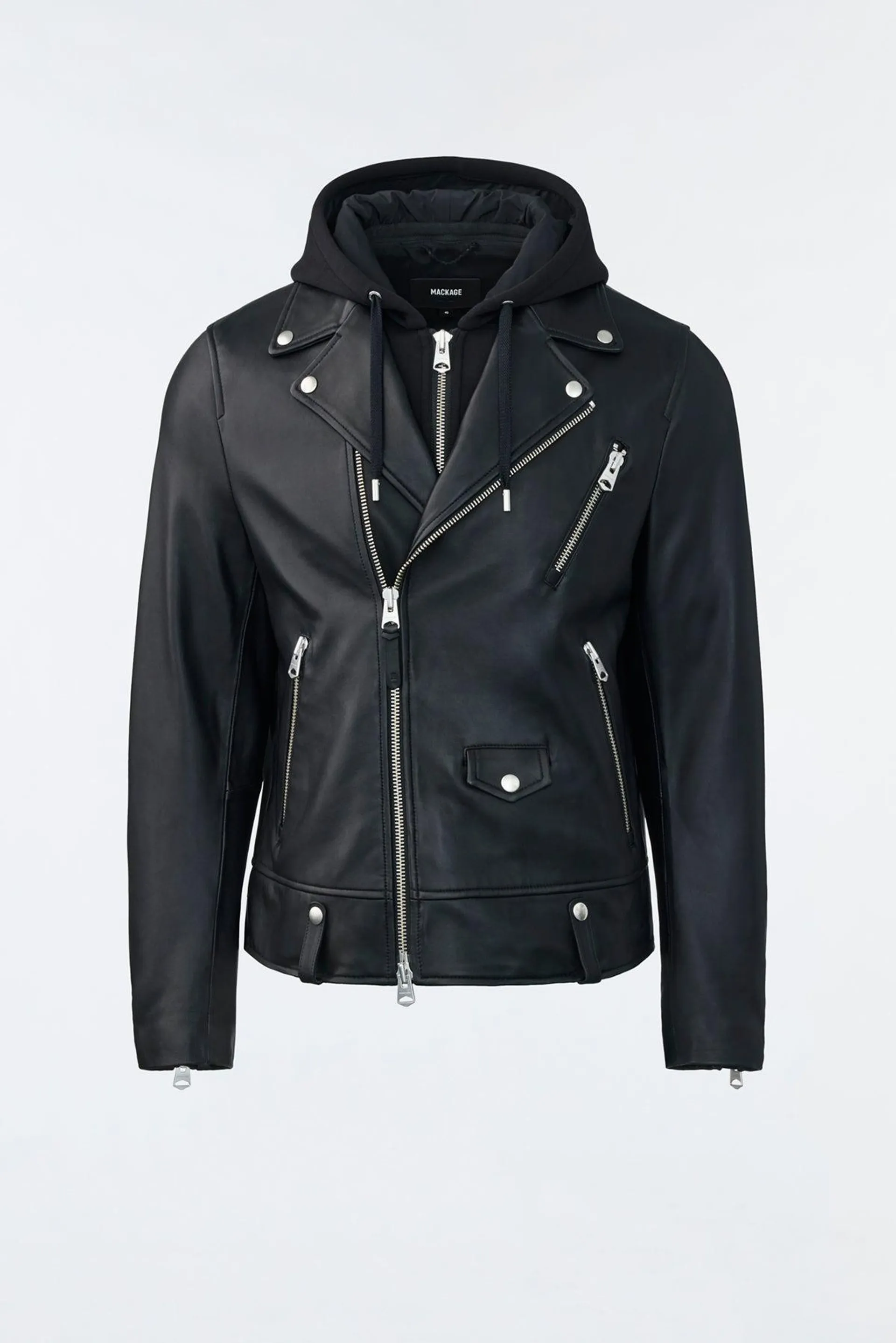 MAGNUS-CN 2-in-1 Leather biker jacket