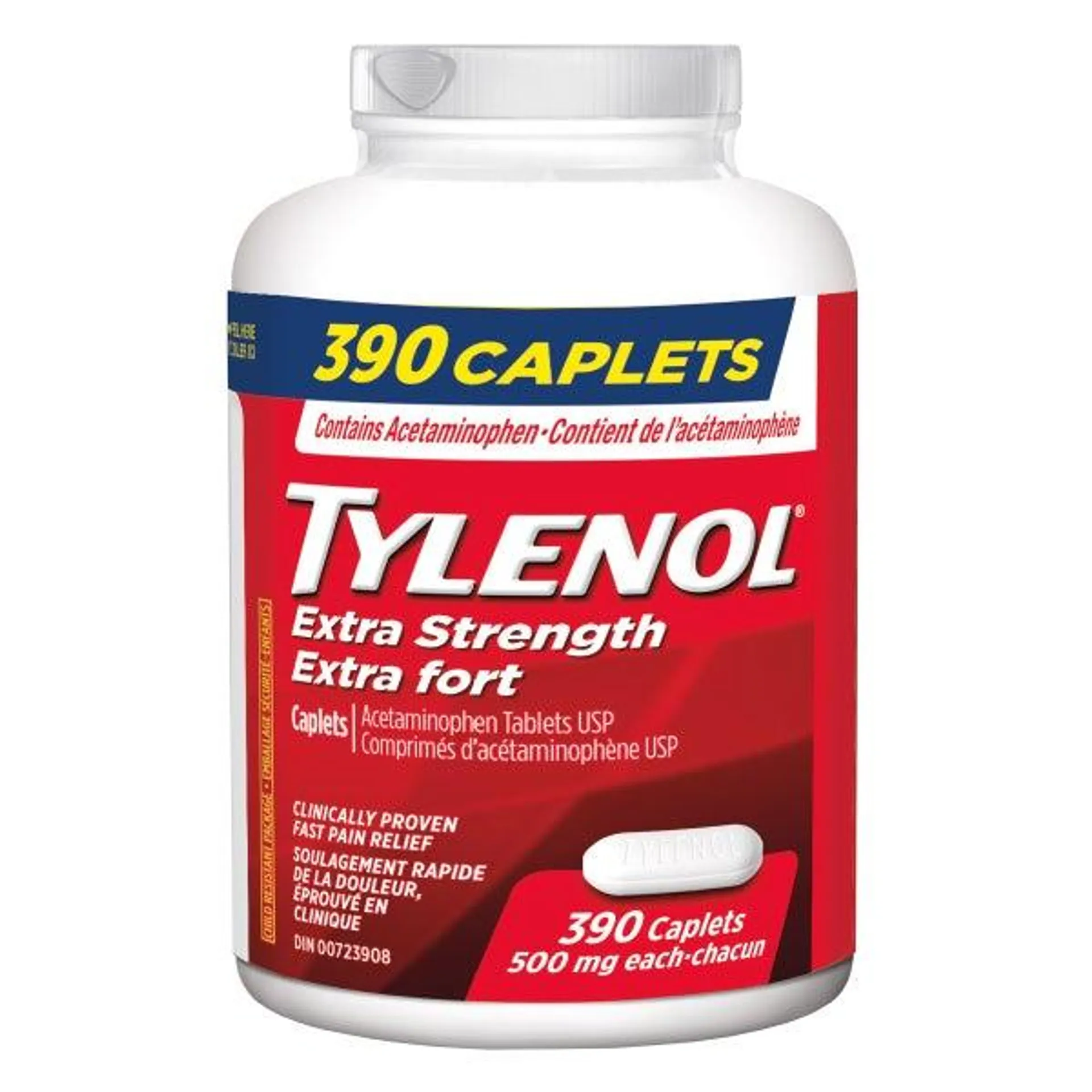 Tylenol Extra Strength 500 mg, 390-Caplets