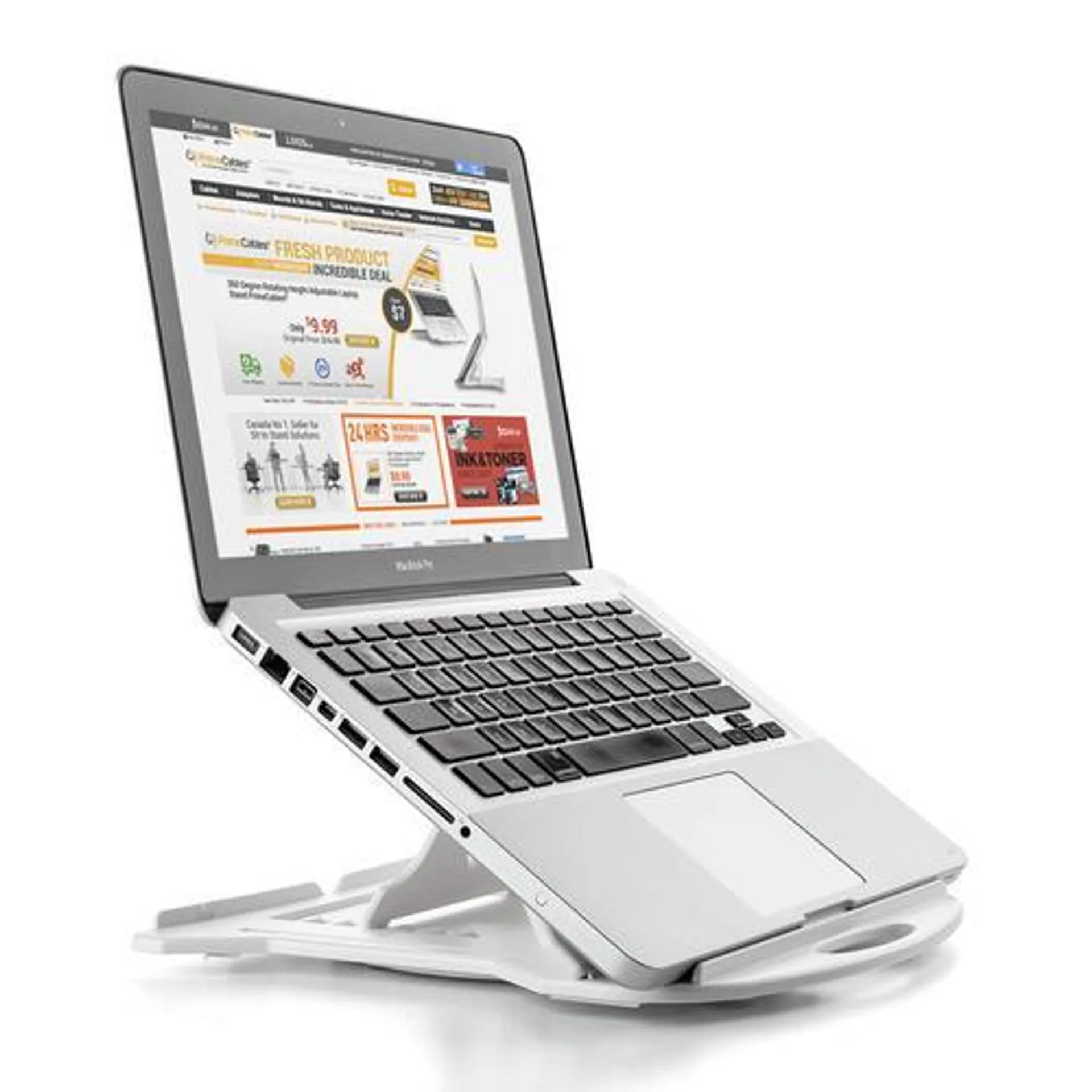 360 Degree Rotating Height Adjustable Laptop Stand PrimeCables®