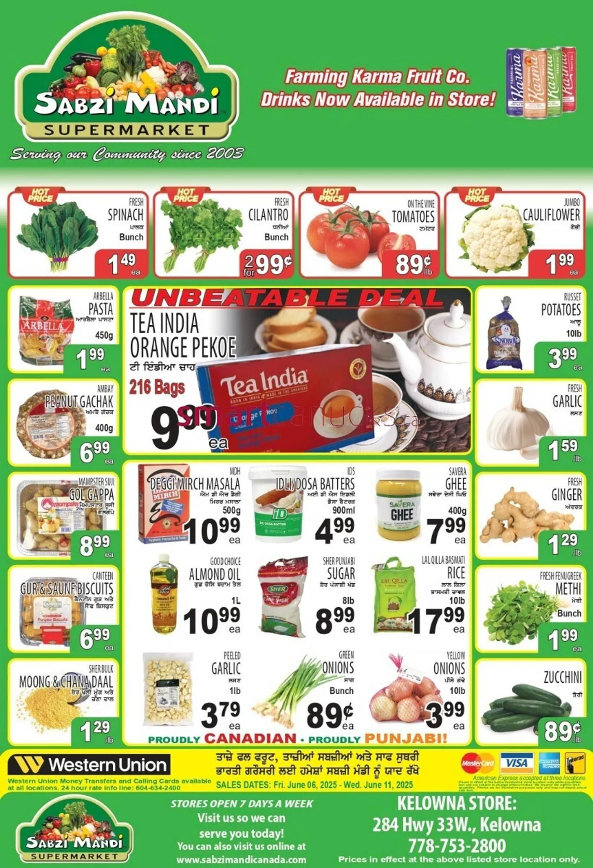 Sabzi Mandi Supermarket flyer from June 6 to June 11 2025 - flyer page 1