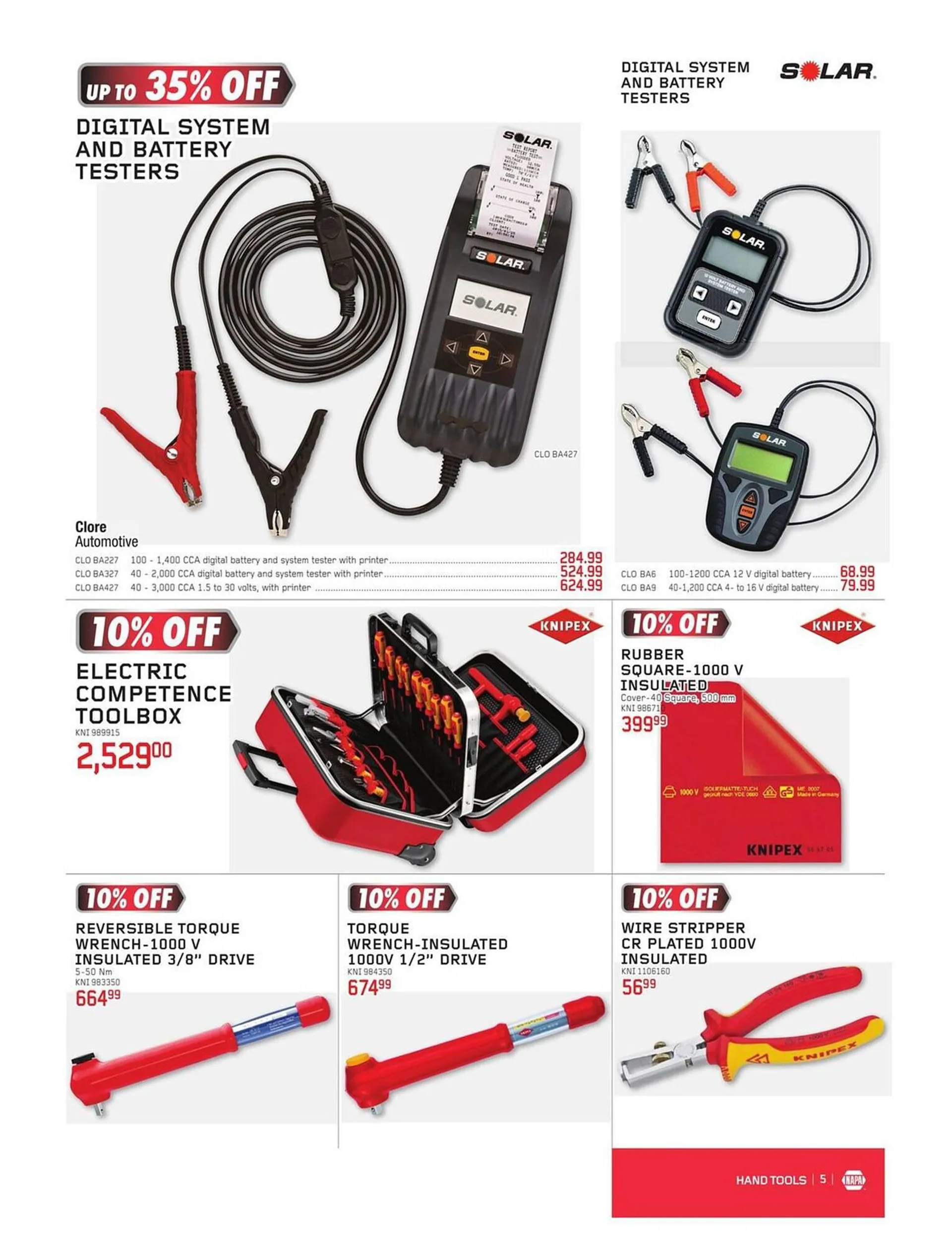 NAPA Auto Parts flyer from November 1 to December 31 2023 - flyer page 5