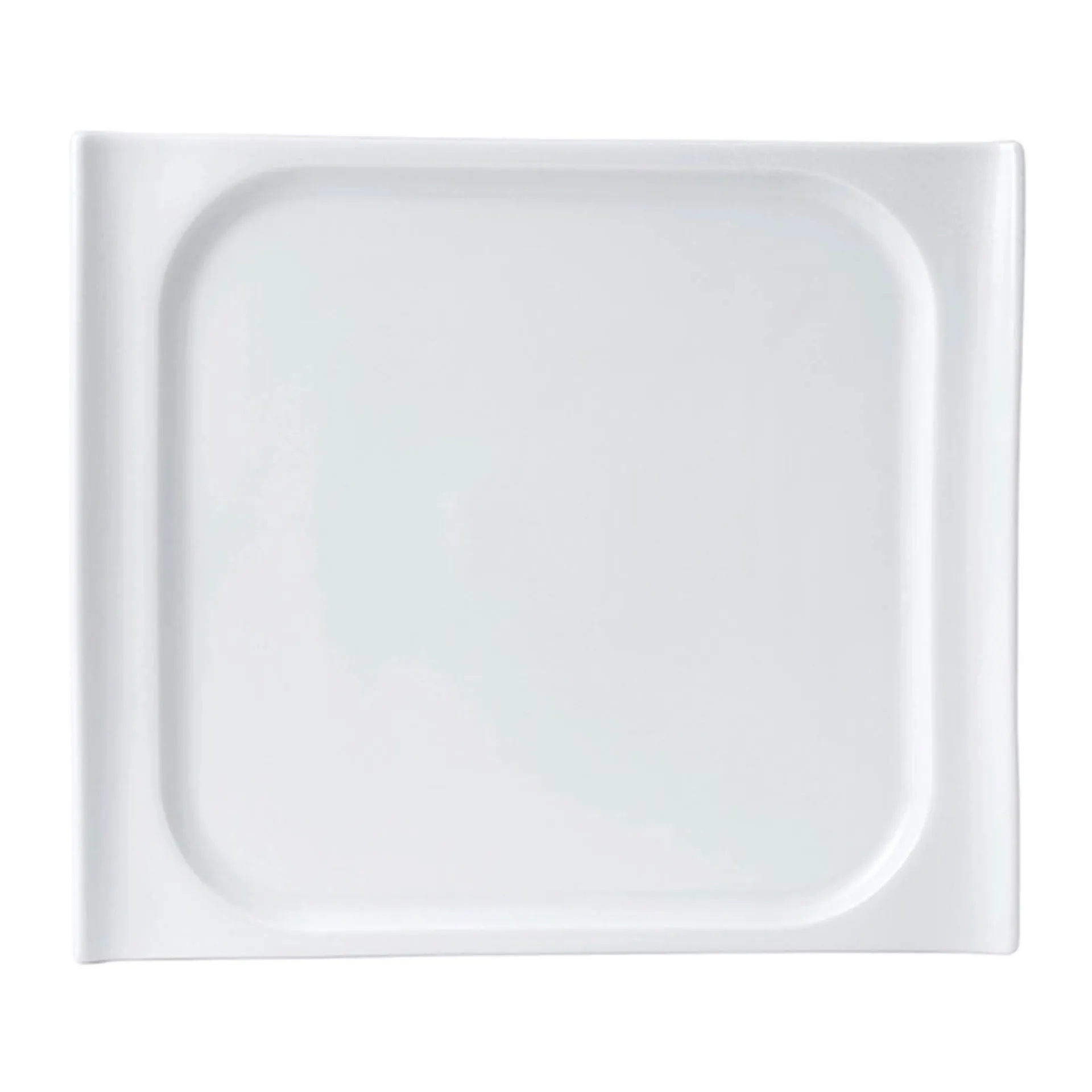 Loop White Square Dinner Plate