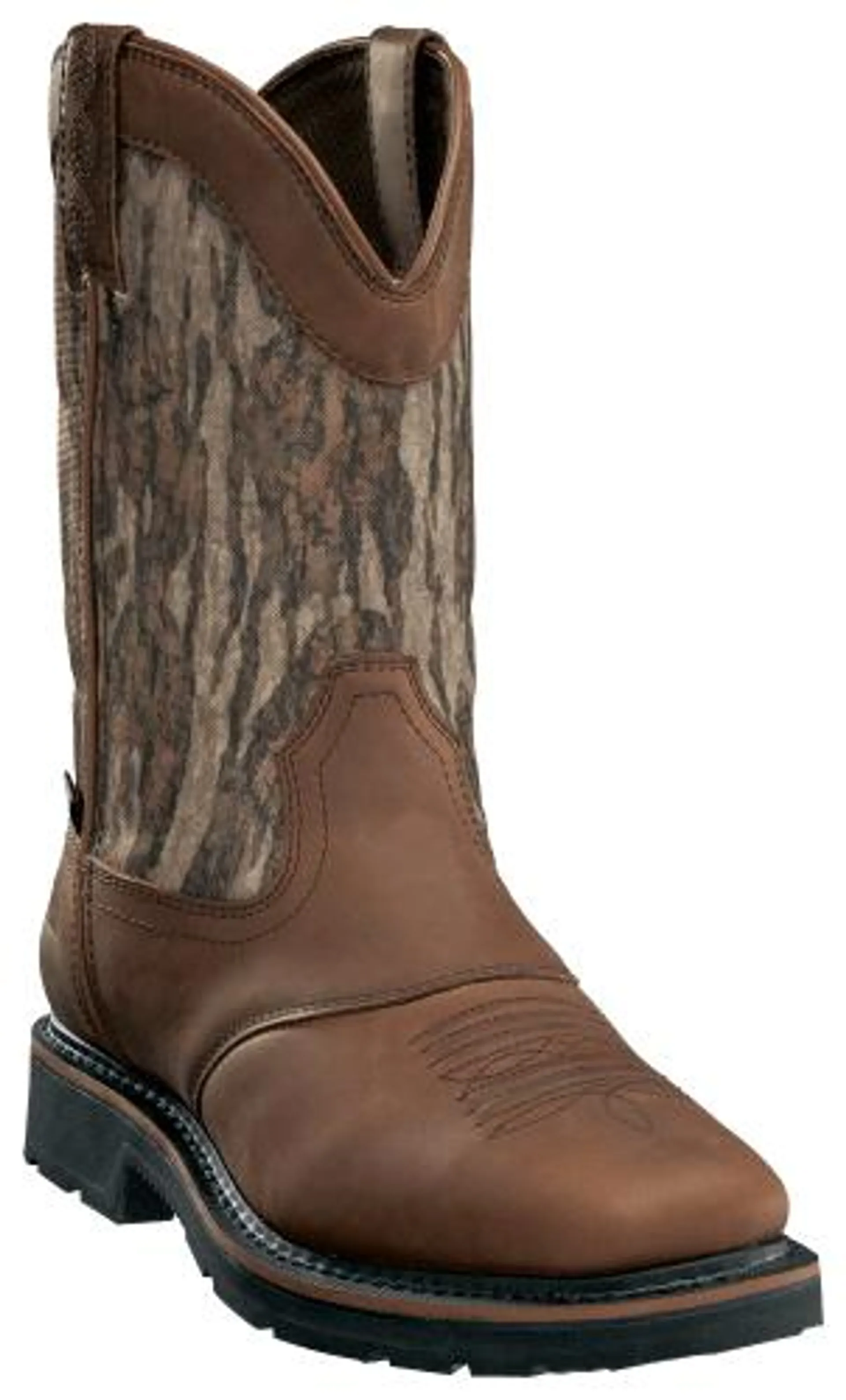 Cabela's Pinedale Camo Waterproof Square-Toe Western Work Boots for Men