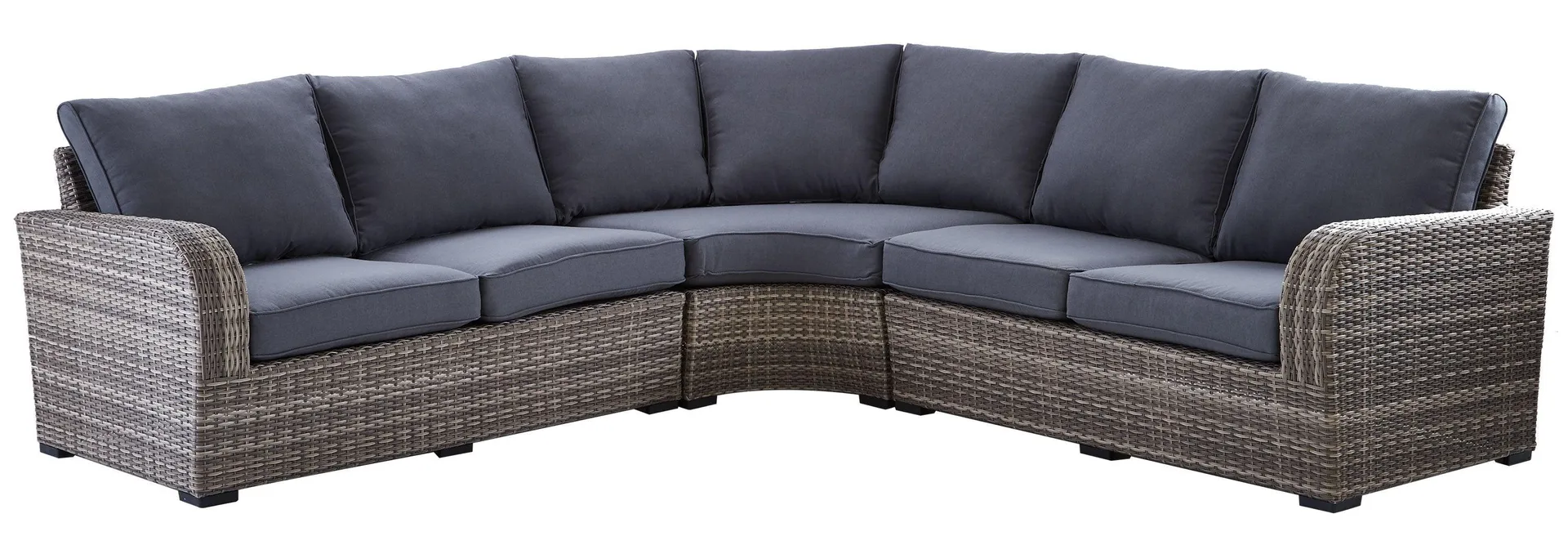 Melville One- 3-Piece Outdoor Sectional - Grey