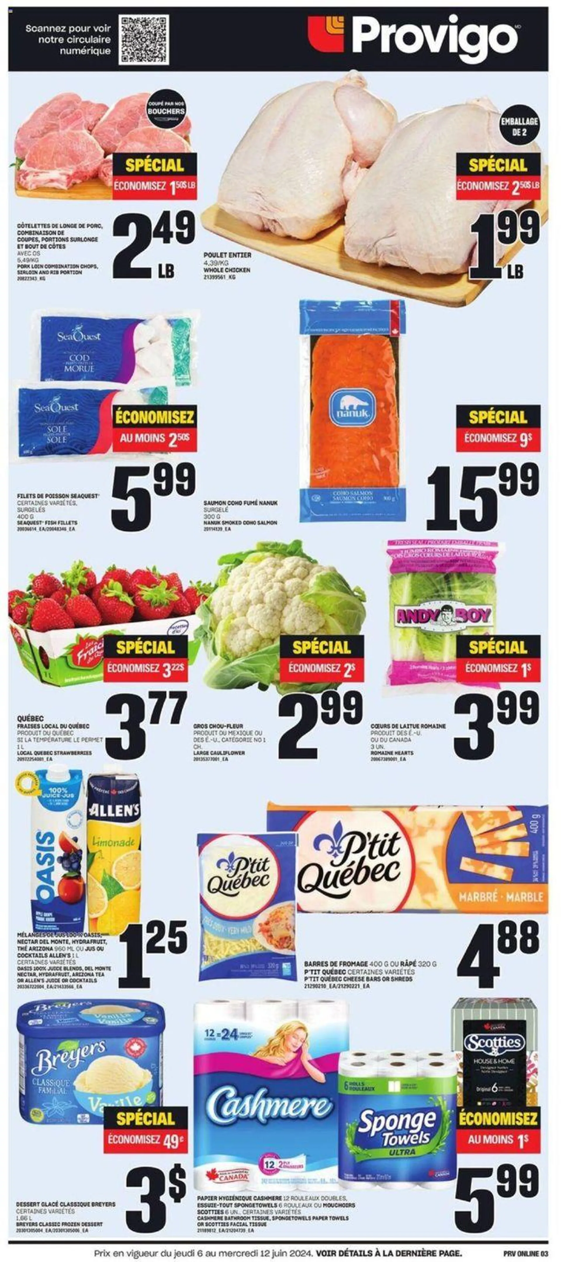 Provigo weekly flyer from June 6 to June 12 2024 - flyer page 1