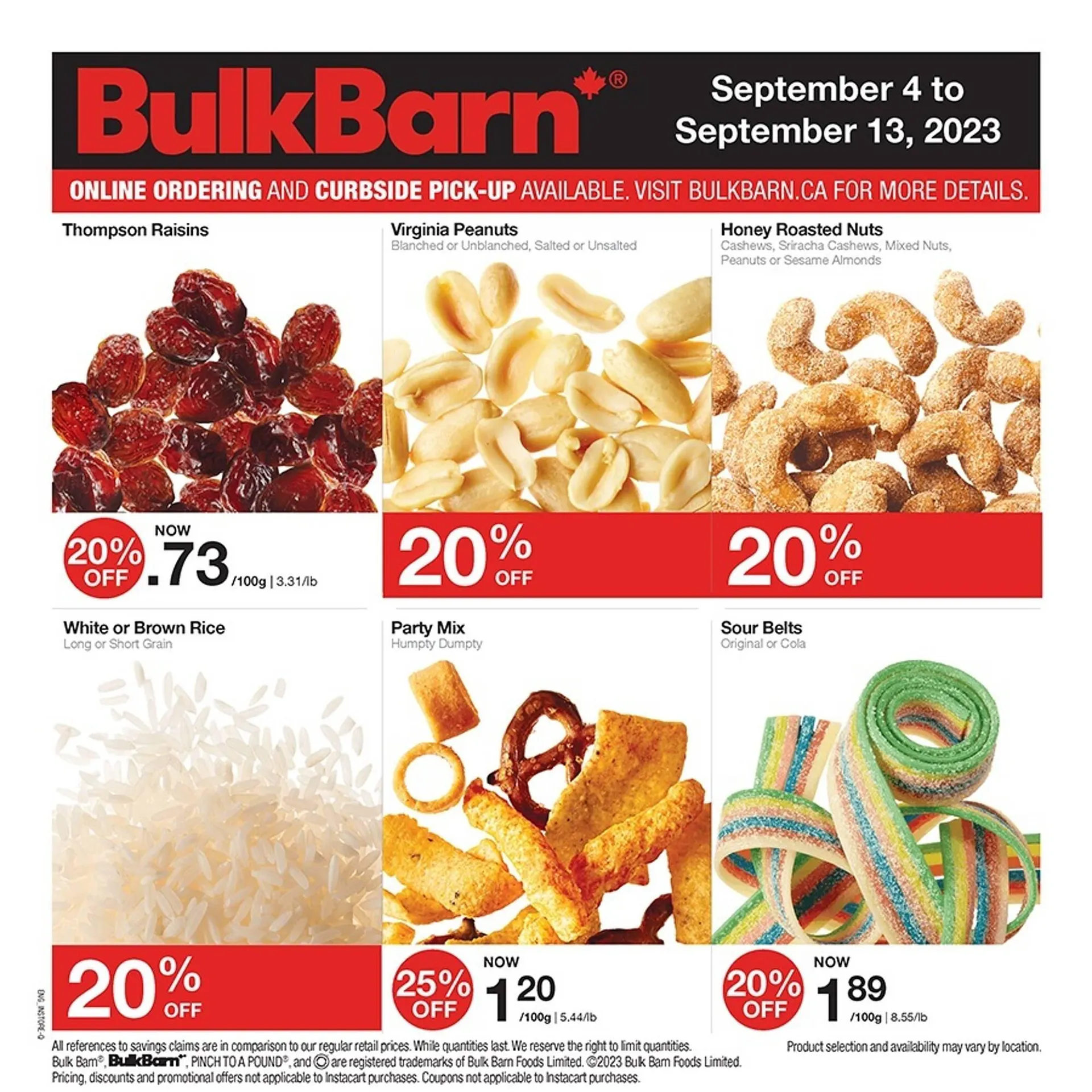 Bulk Barn flyer from September 4 to September 13 2023 - flyer page 1