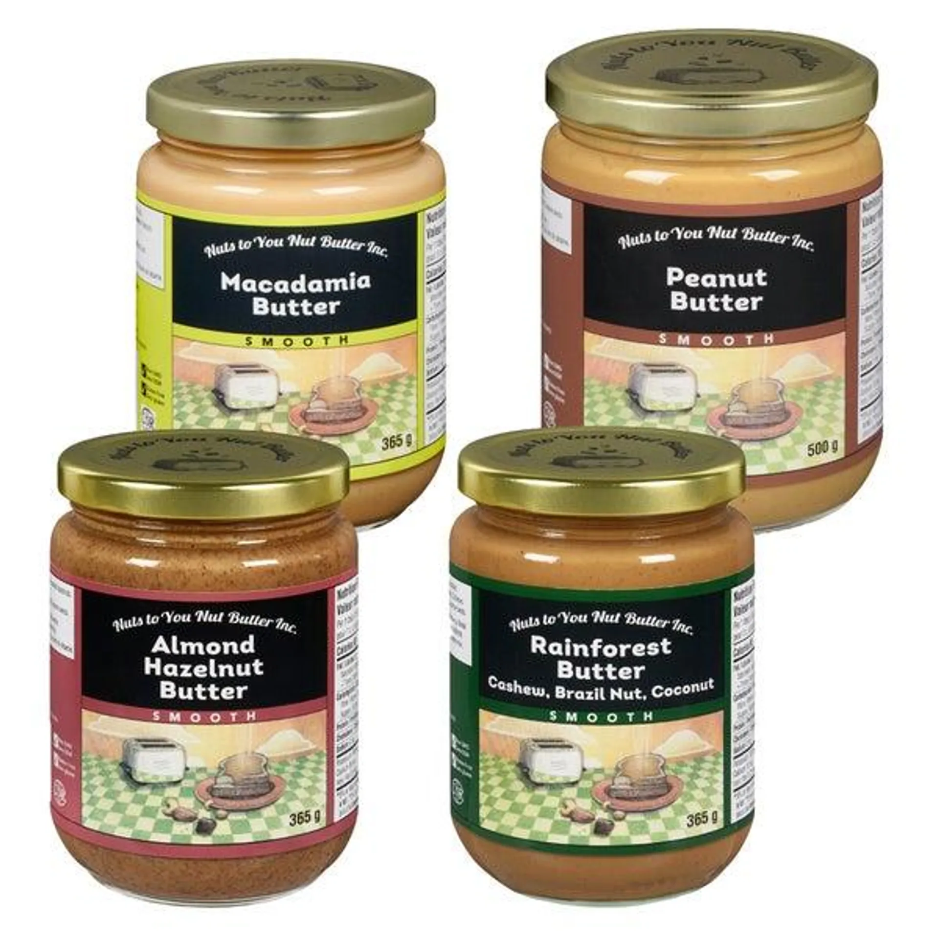 Nuts to You Nut Butter Spread Variety Pack, 4-pack