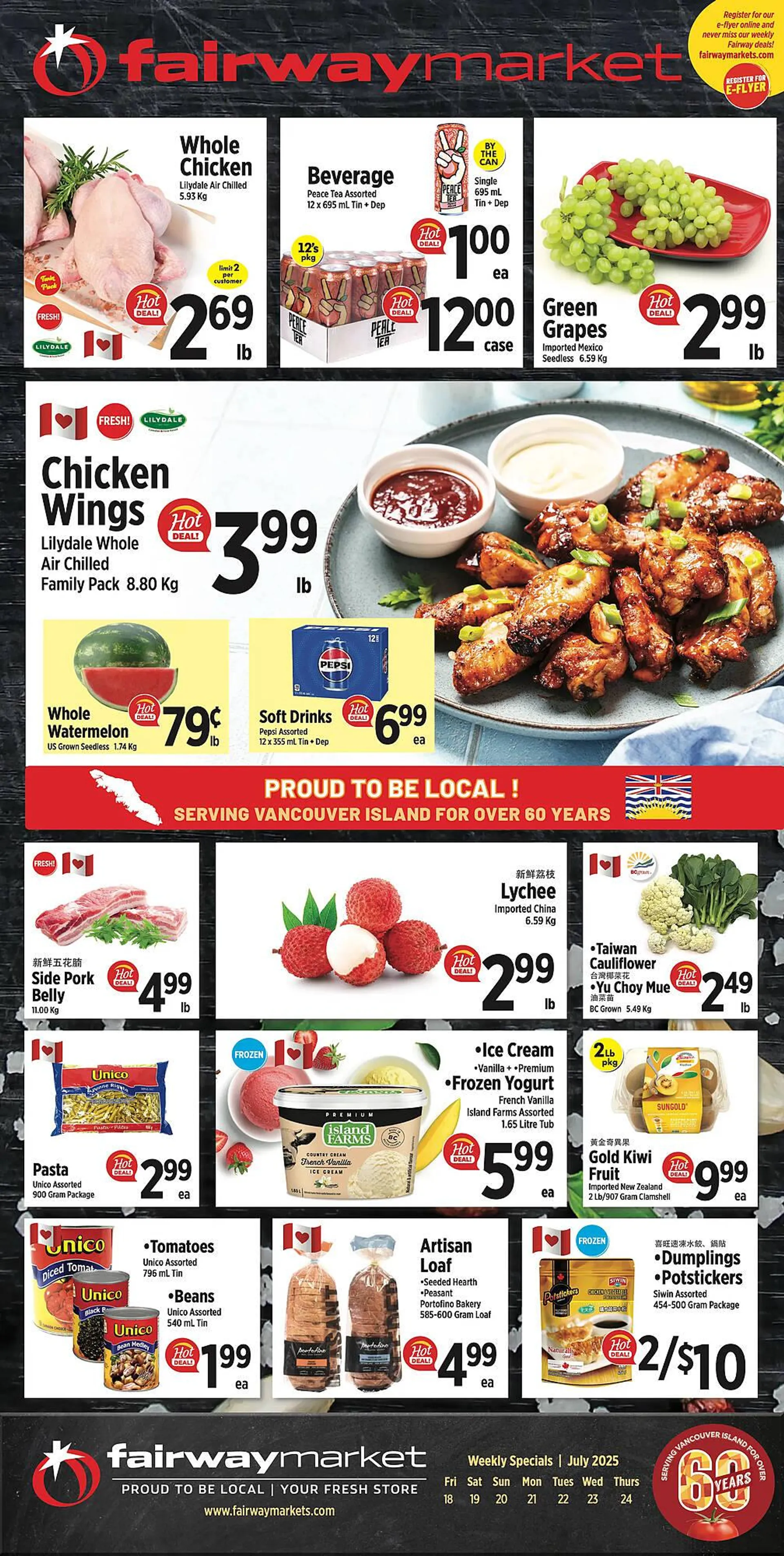 Fairway Market Canada flyer from July 18 to July 24 2025 - flyer page 1