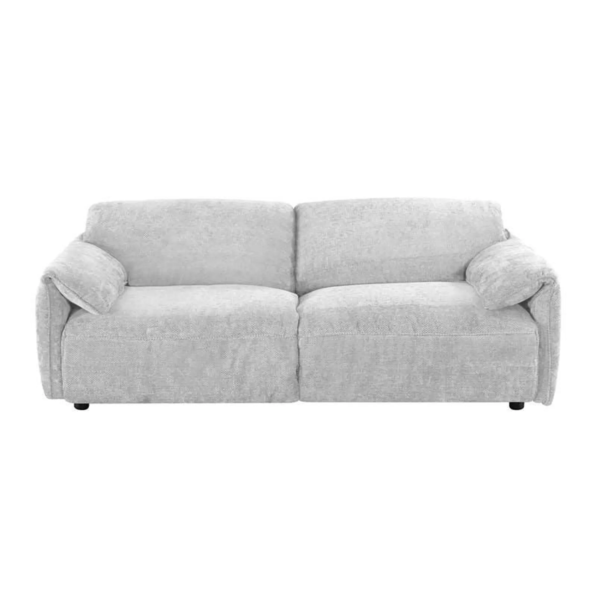Sofa en velours texturé avec plumes - beige