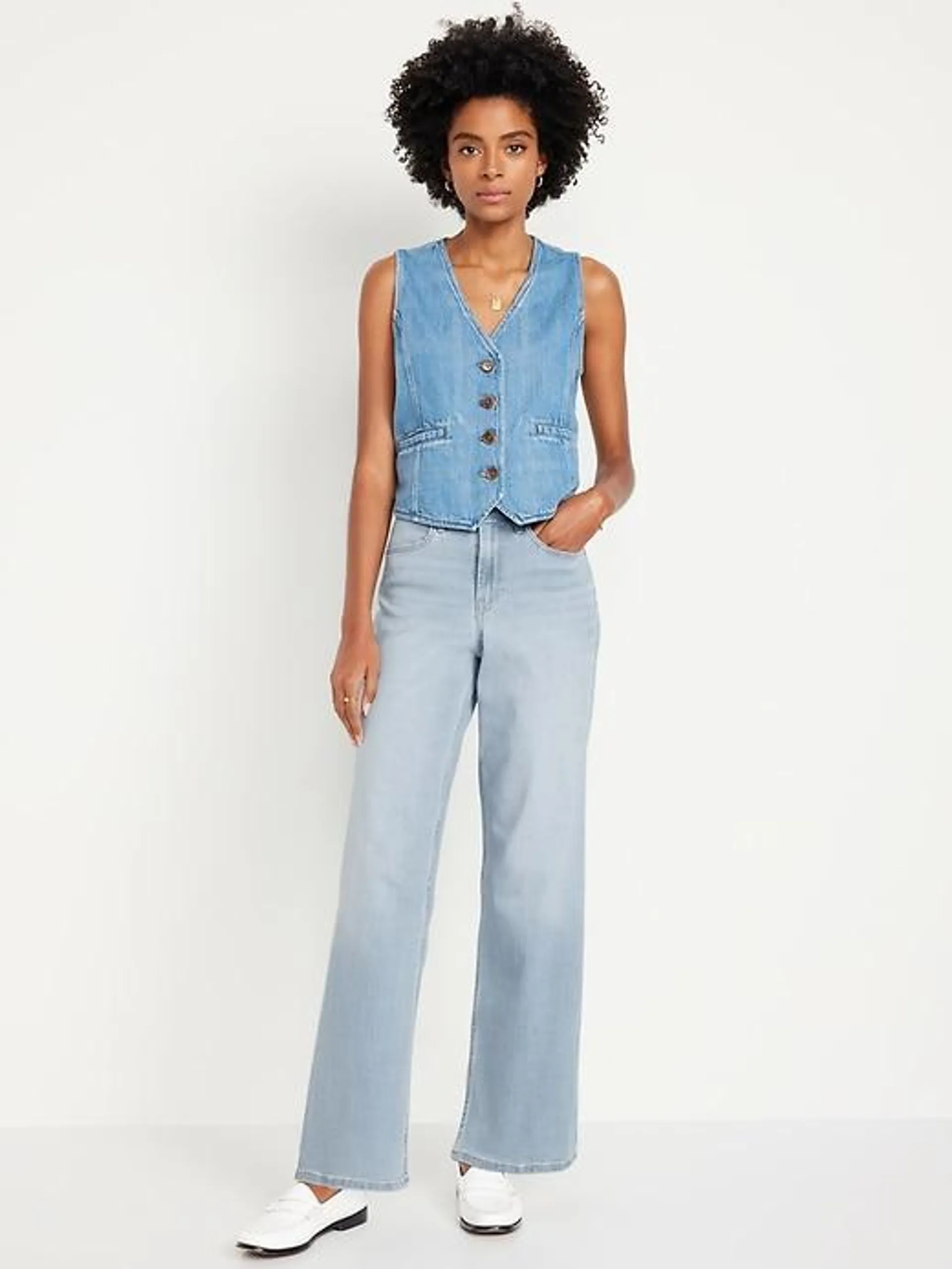 High-Waisted Wow Wide-Leg Jeans