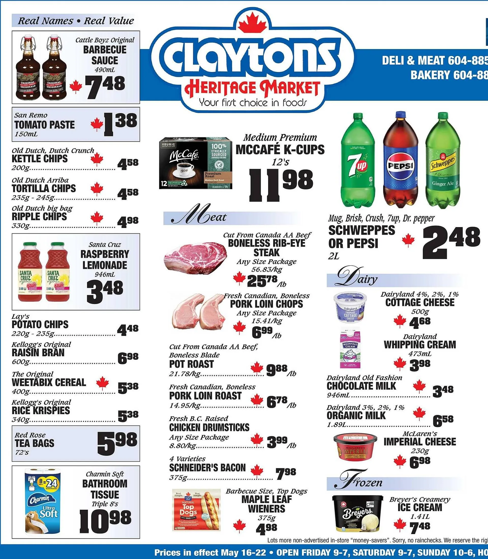 Claytons Heritage Market flyer - 1