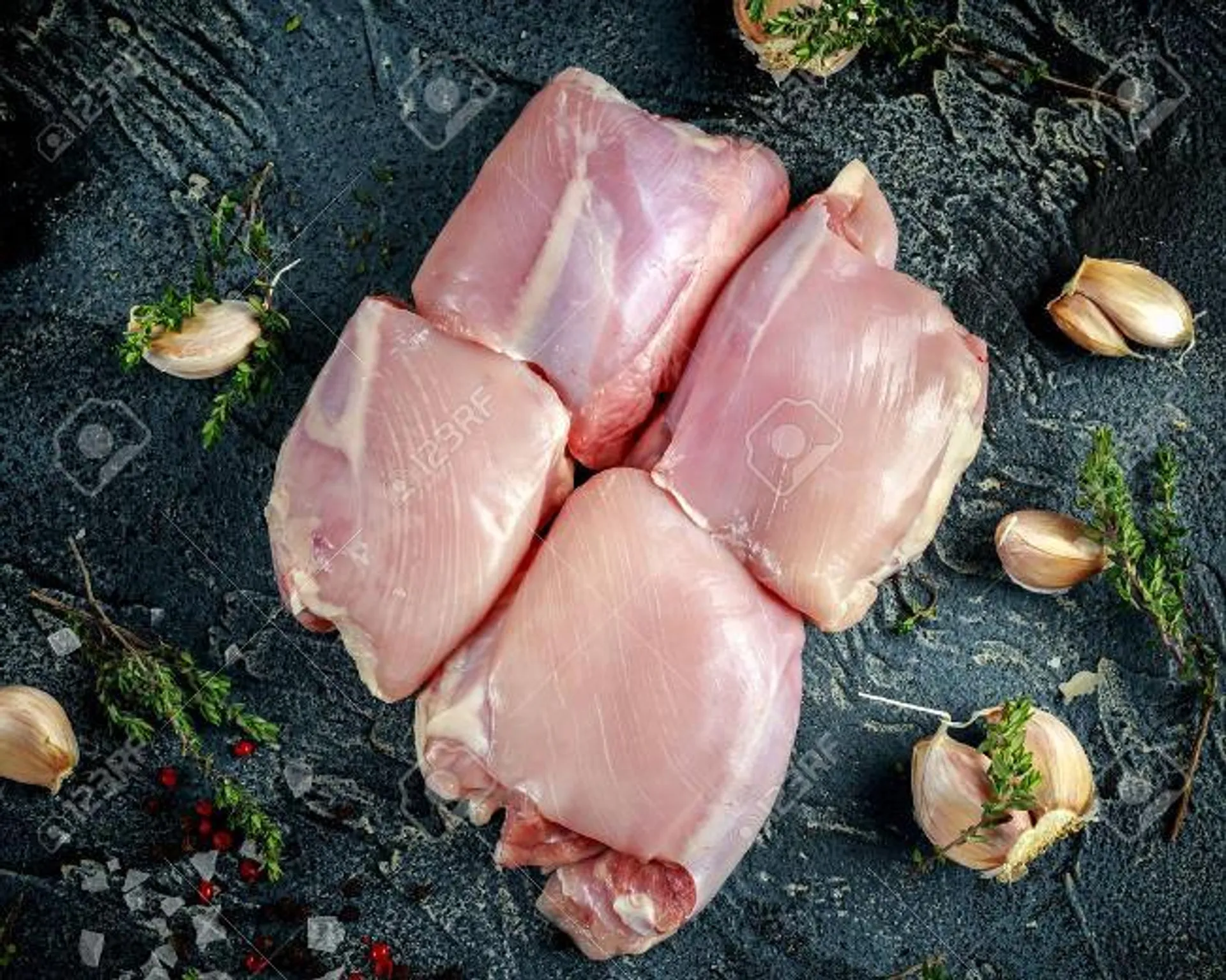 Chicken leg skinless boneless (approx 1.7lb) - 1pack